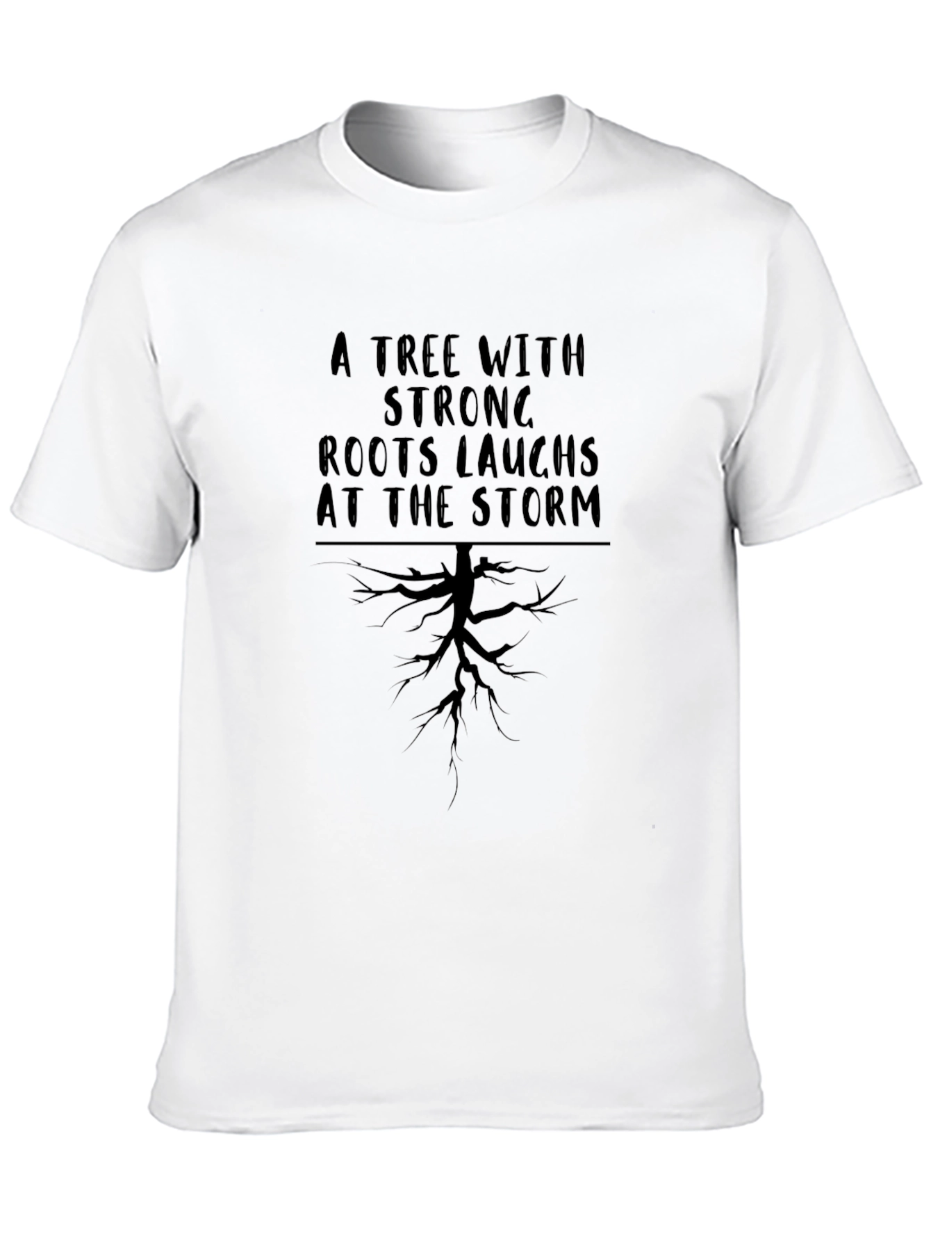 Strong Roots Tree Graphic T-Shirt