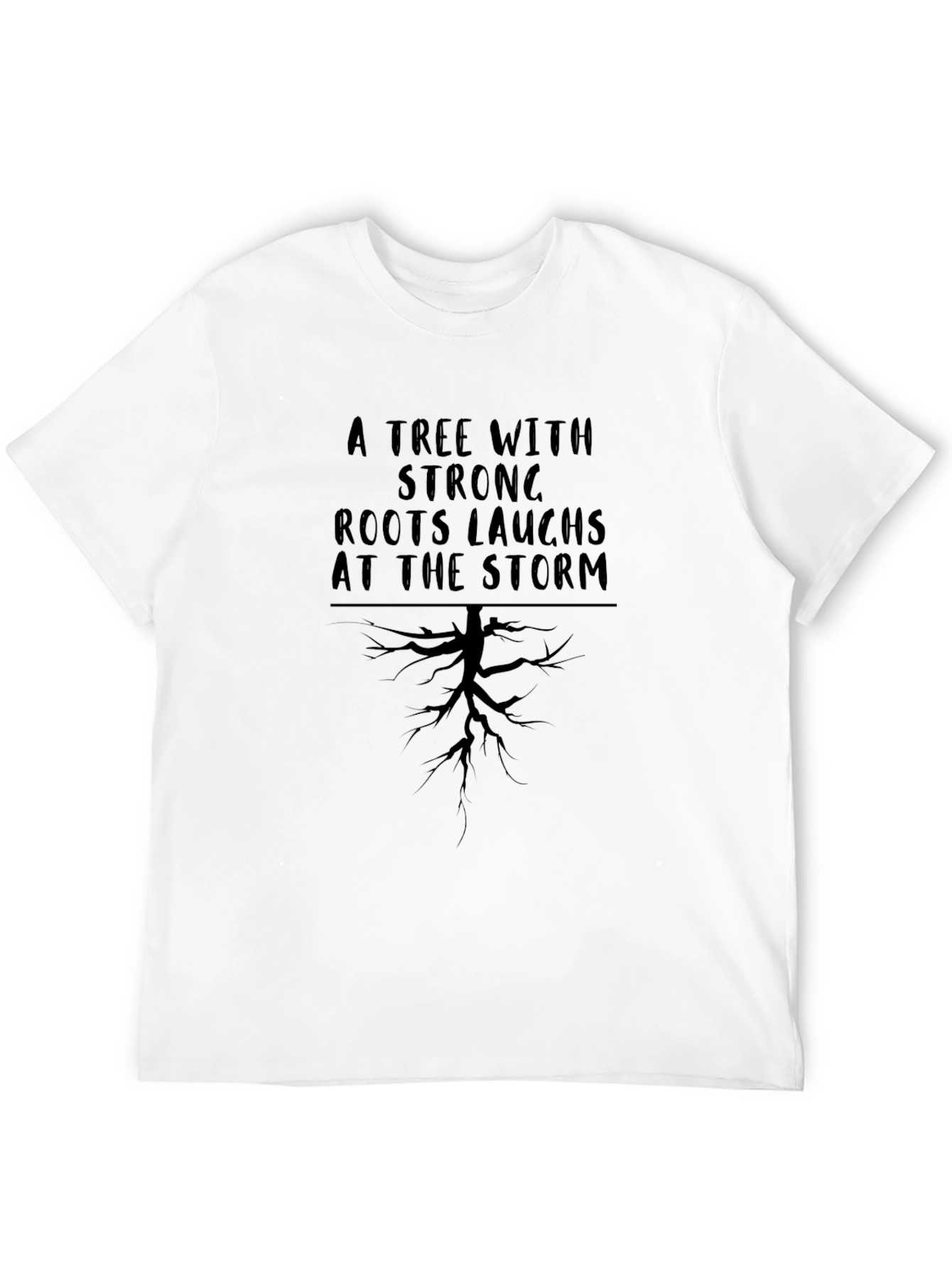 Strong Roots Tree Graphic T-Shirt