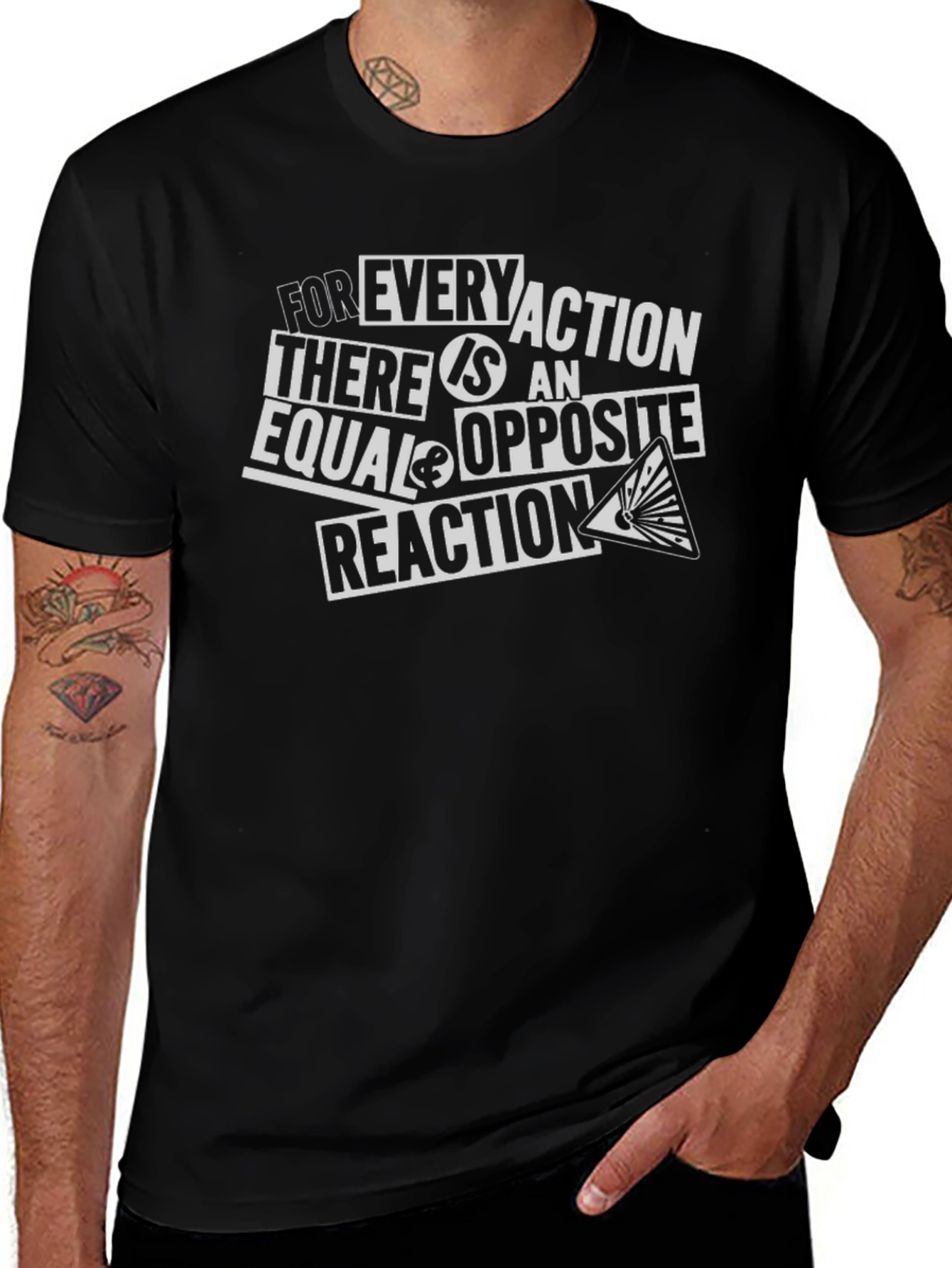 Newtons Law T-Shirt - Equal and Opposite Reaction