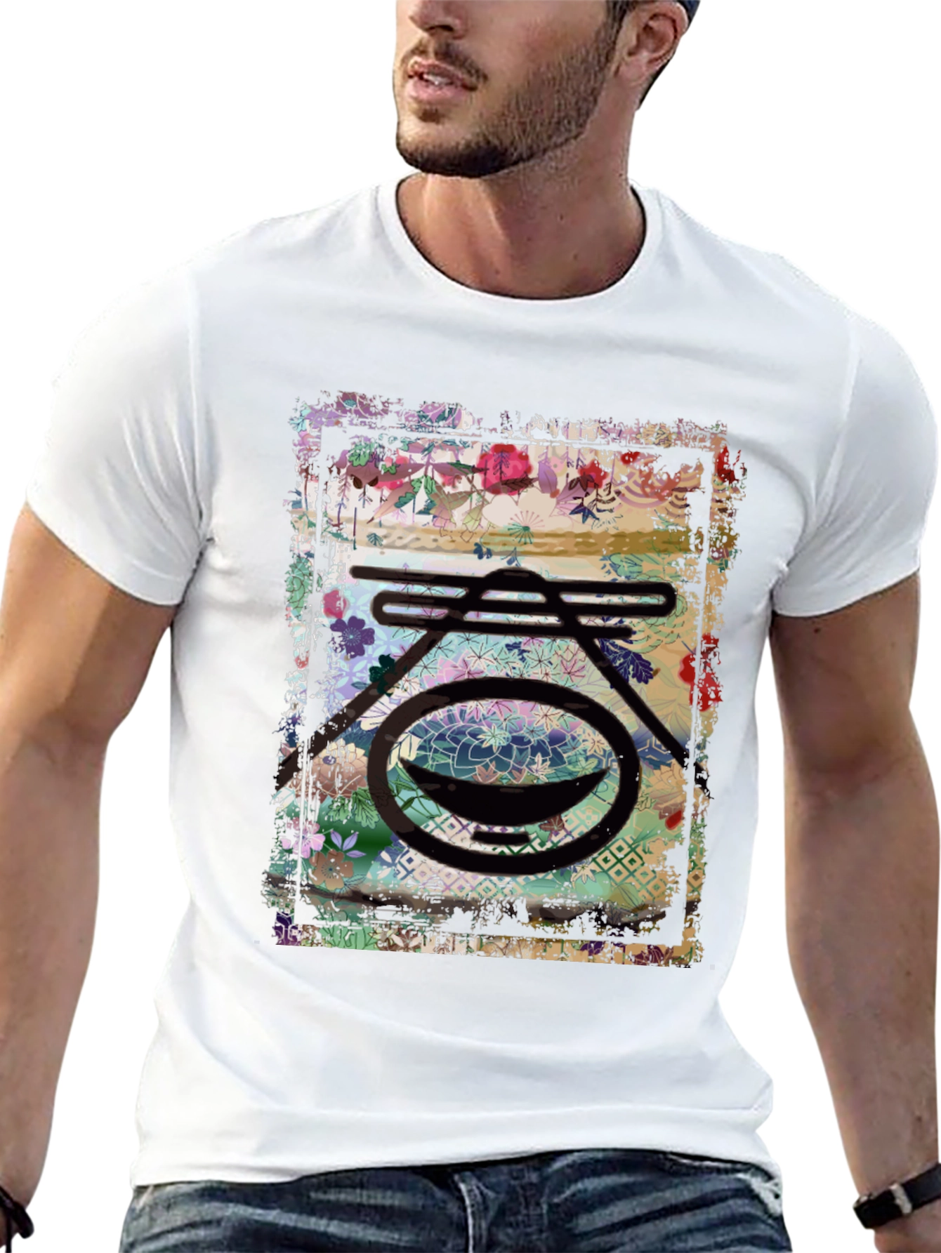 Floral Graphic Print Tee