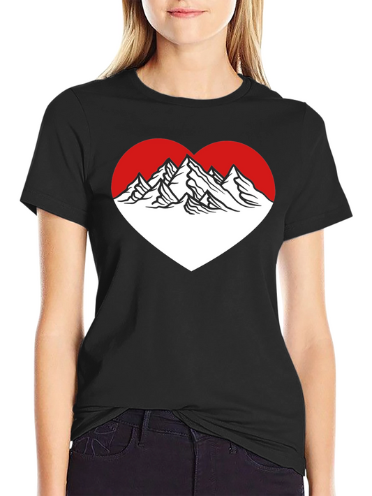 Mountain Heart Graphic Tee - Black