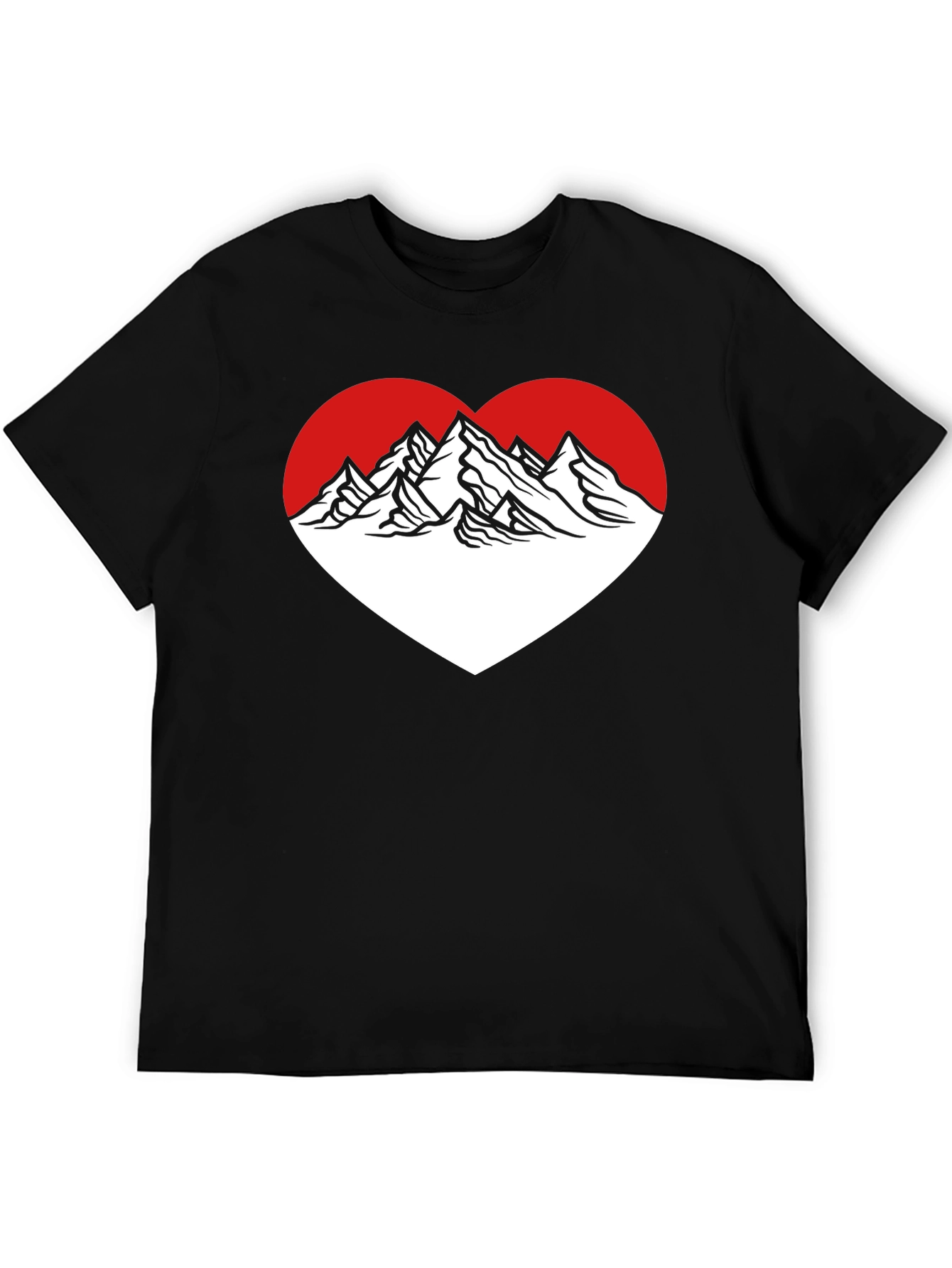 Mountain Heart Graphic Tee - Black