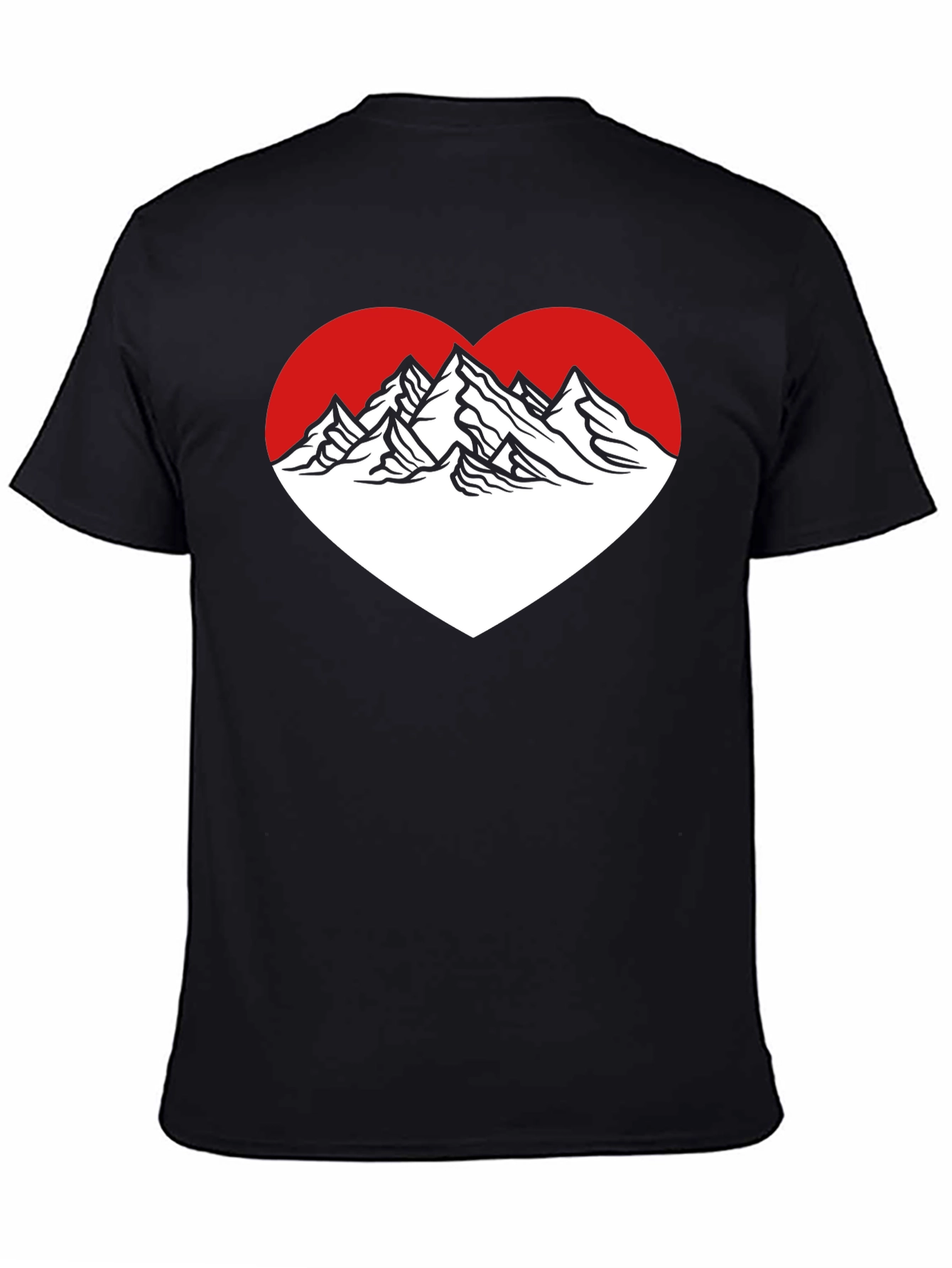 Mountain Heart Graphic Tee - Black
