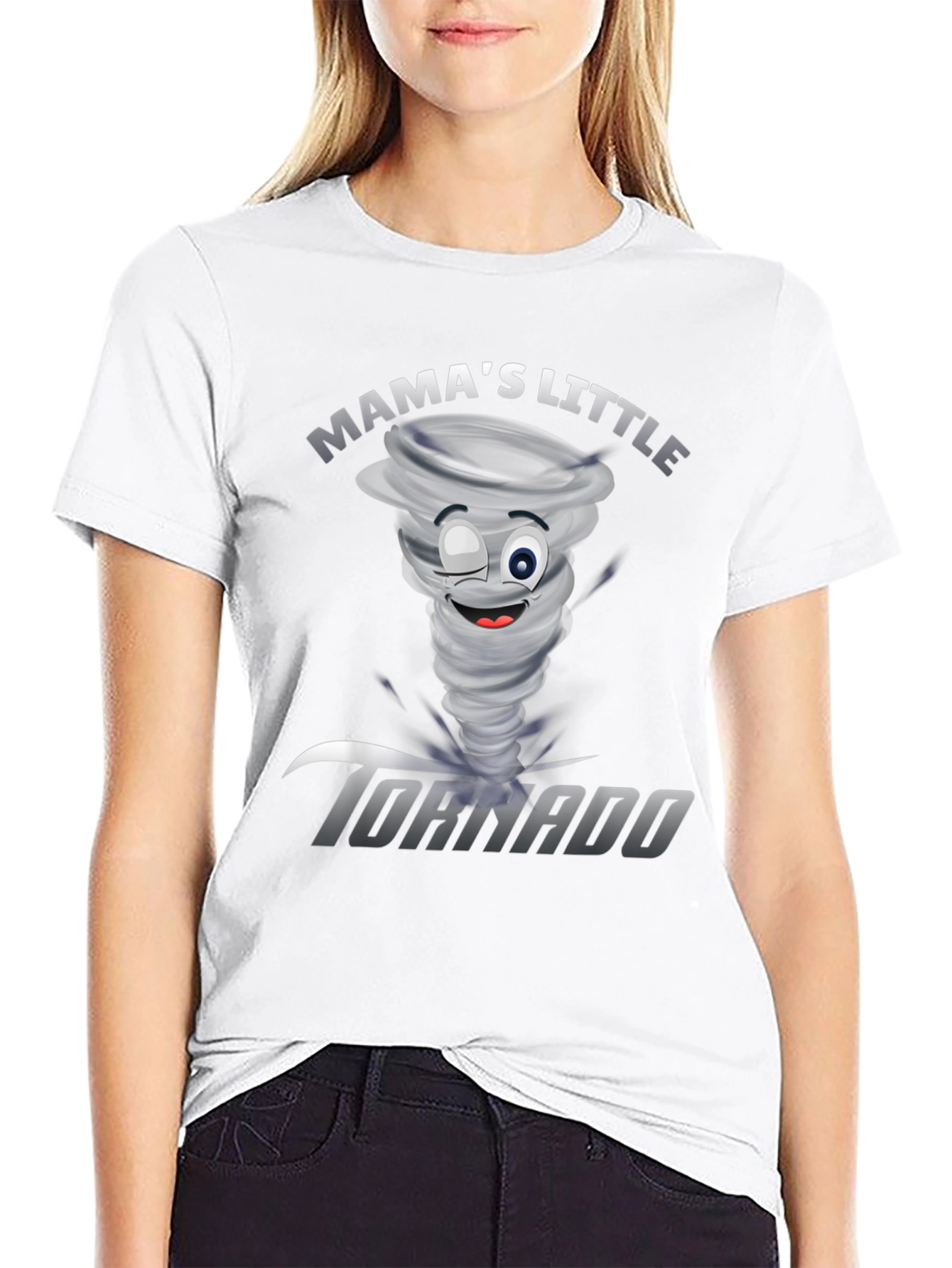 Mamas Little Tornado Funny Graphic Tee