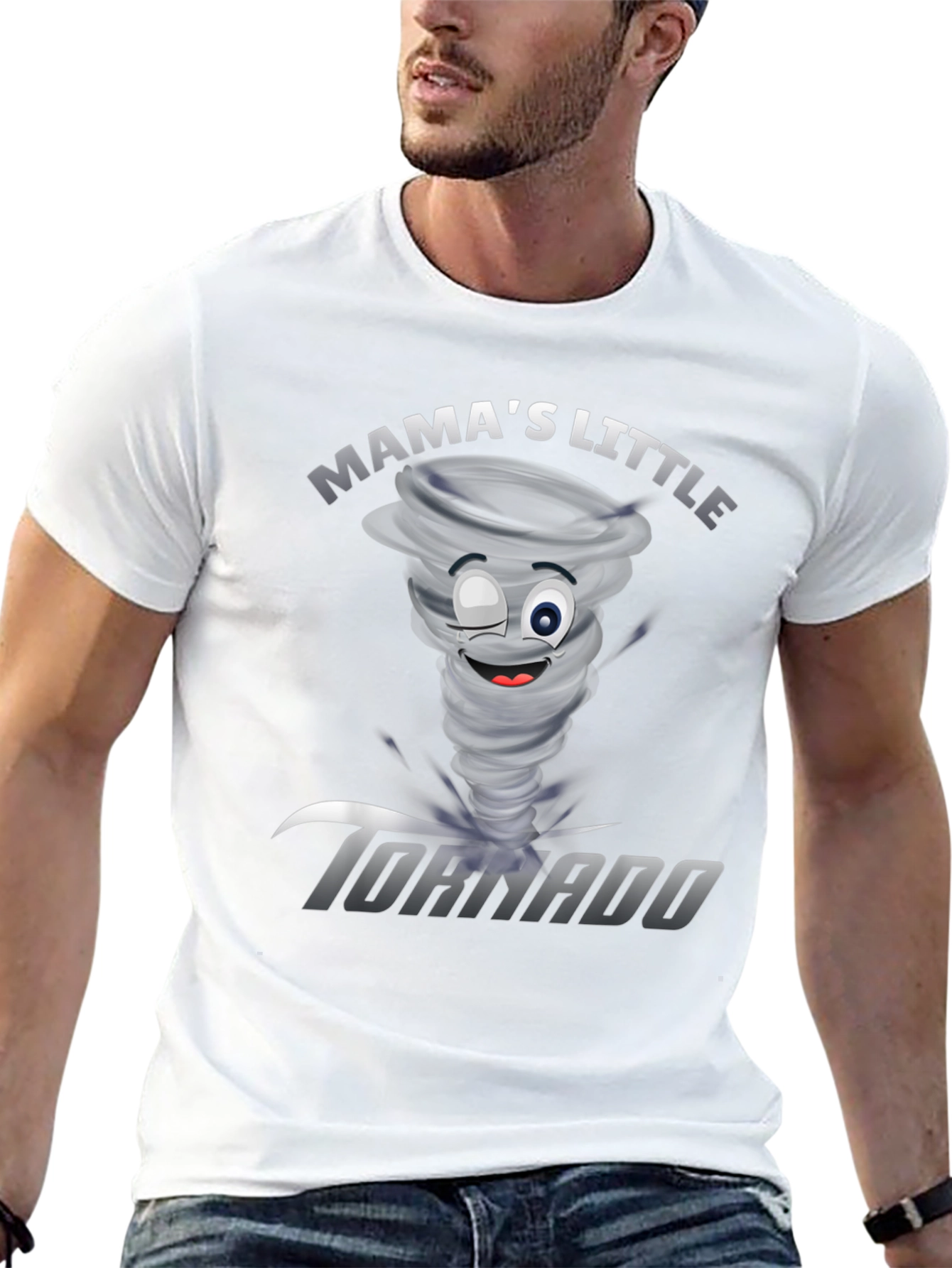 Mamas Little Tornado Funny Graphic Tee