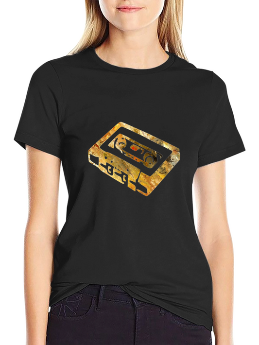 Vintage Cassette Tape Graphic Tee - Retro Style