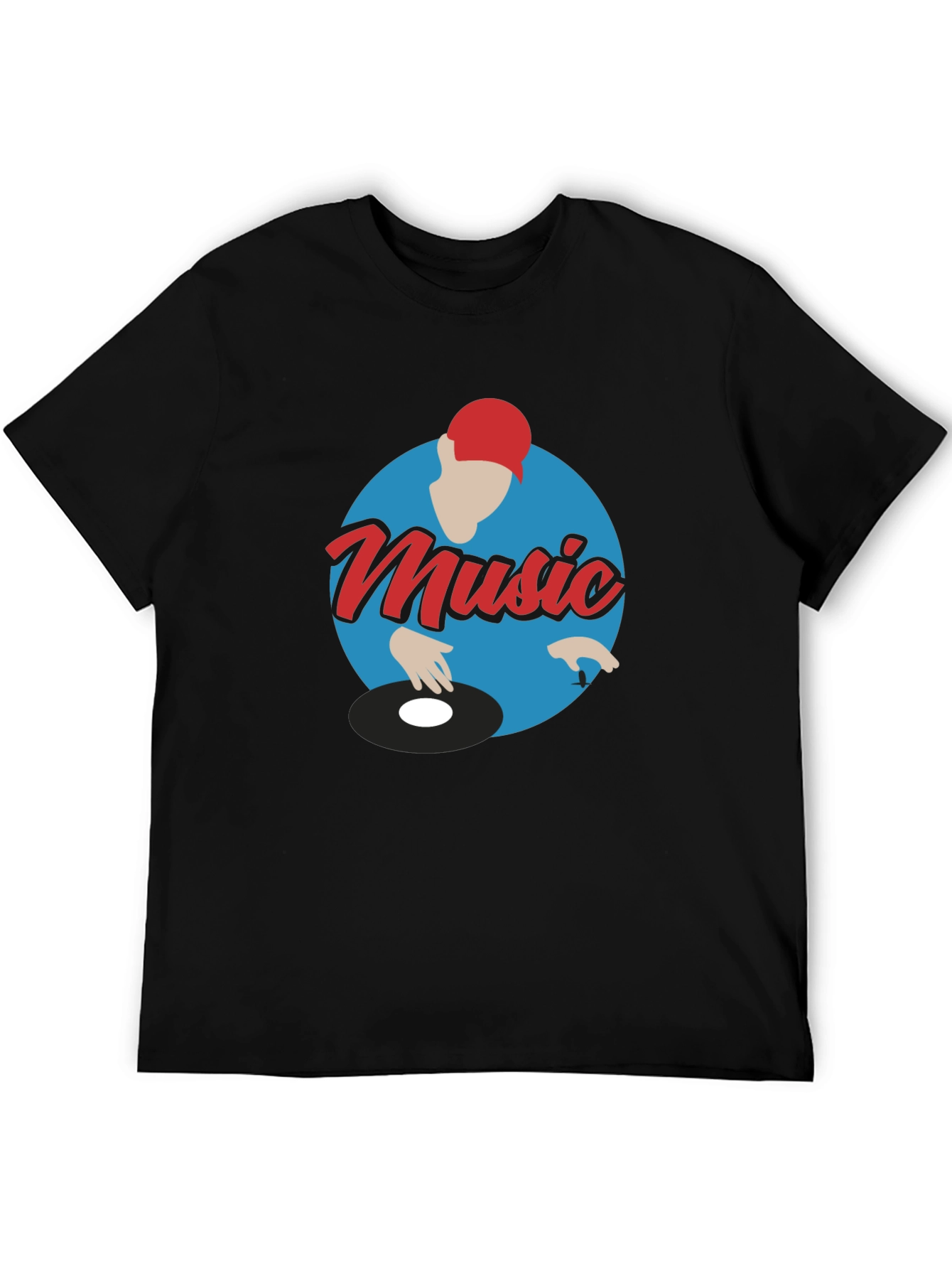 Music DJ Graphic Tee - Turntable T-Shirt