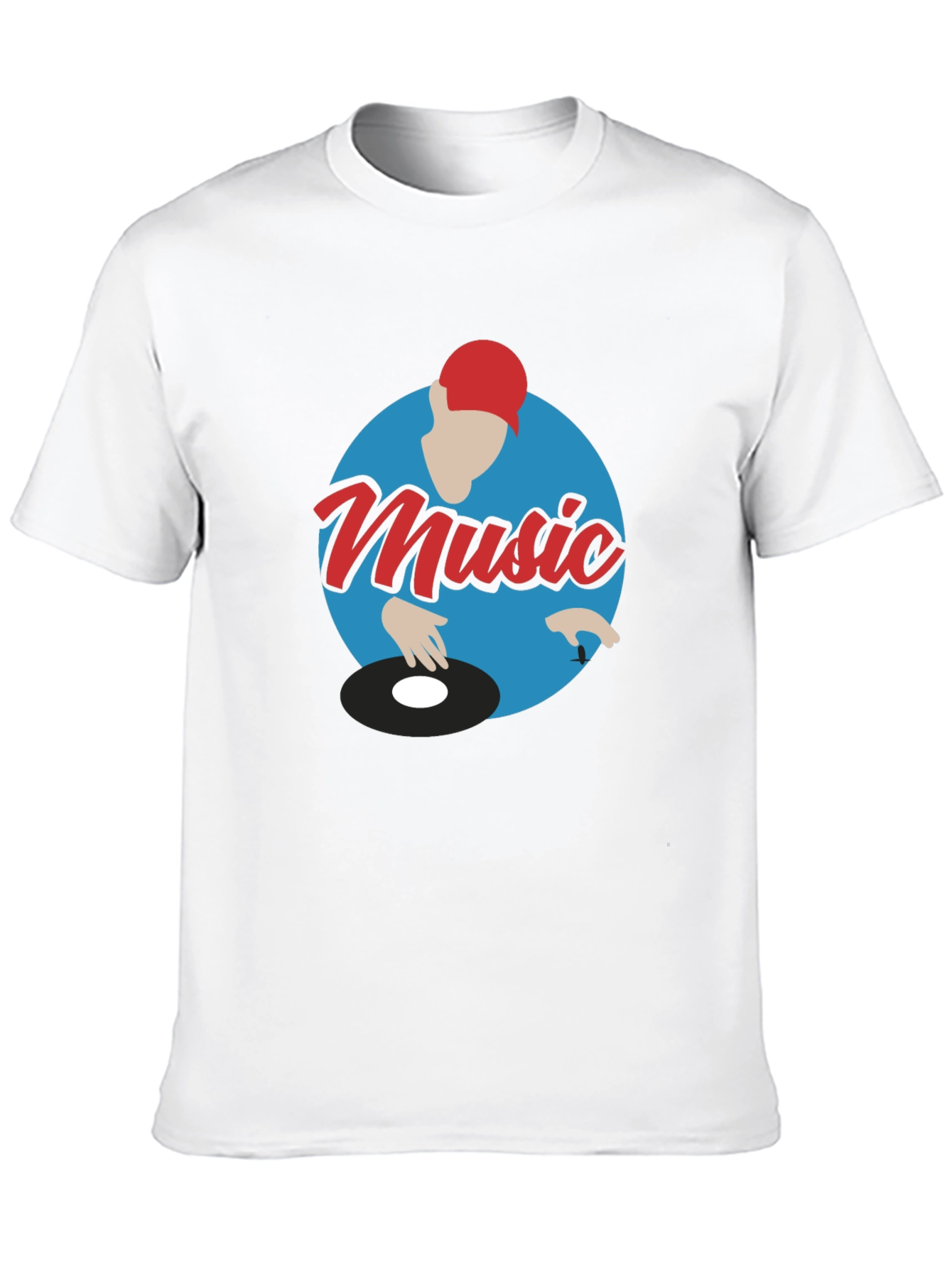 Music DJ Graphic Tee - Turntable T-Shirt