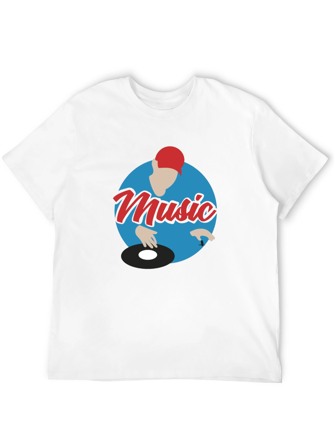 Music DJ Graphic Tee - Turntable T-Shirt