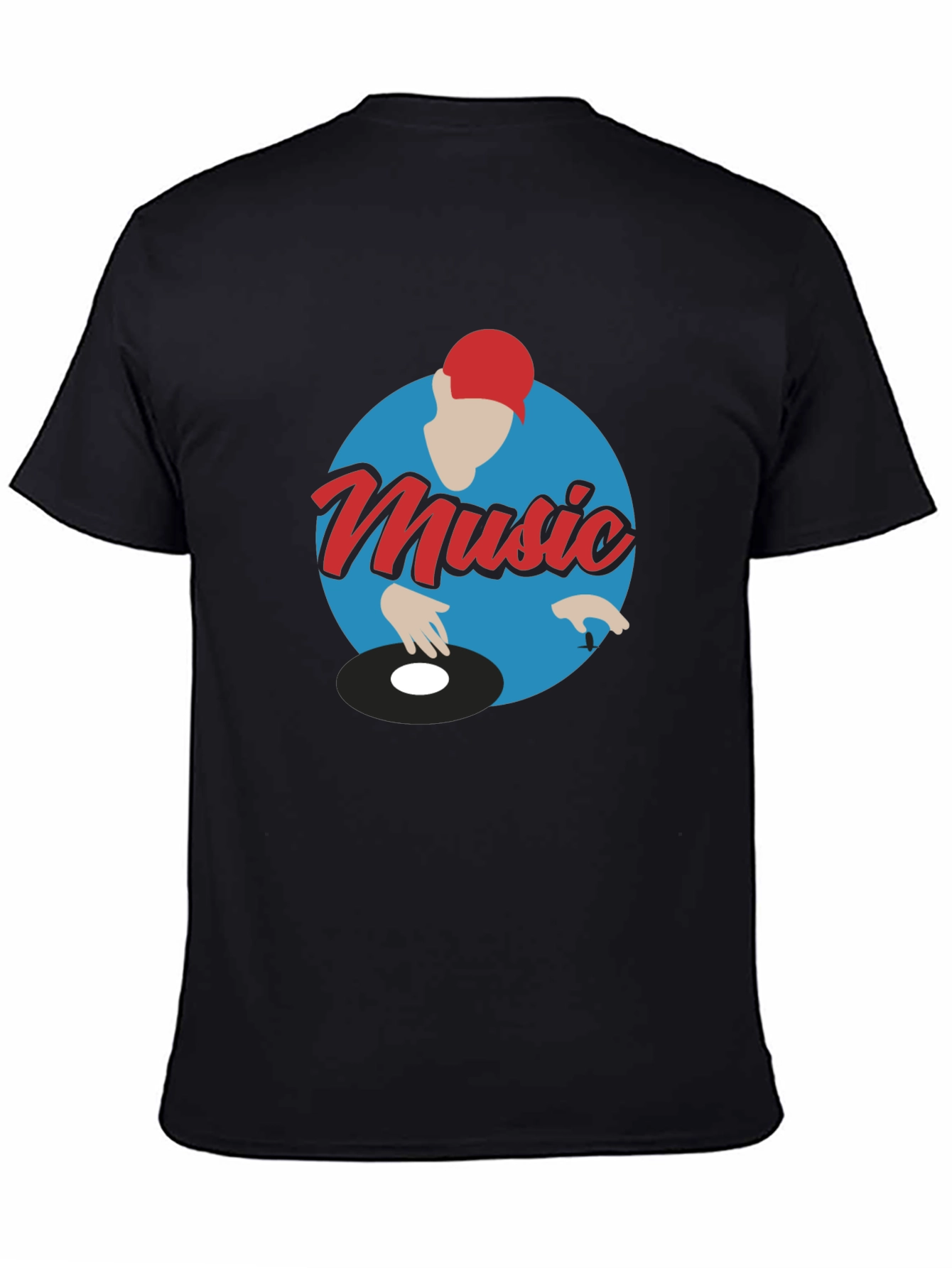 Music DJ Graphic Tee - Turntable T-Shirt
