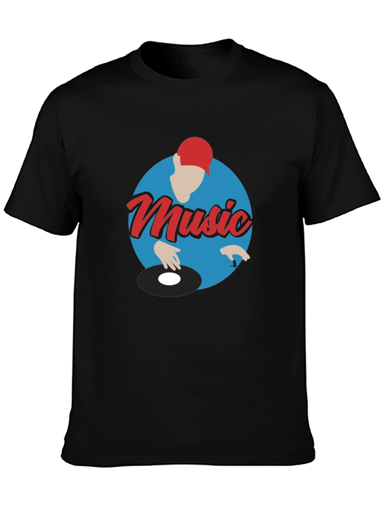Music DJ Graphic Tee - Turntable T-Shirt