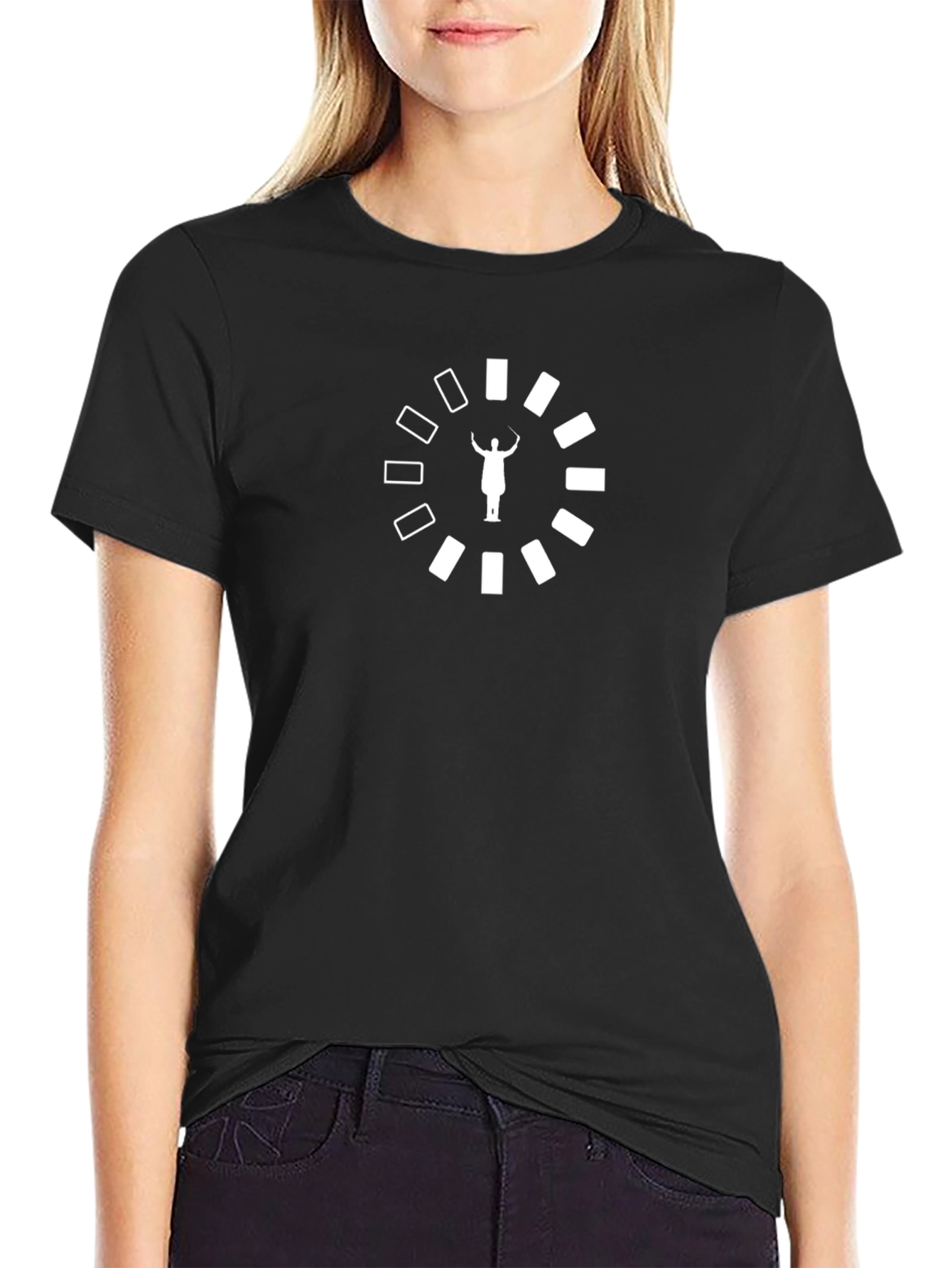Black T-Shirt with Loading Graphic