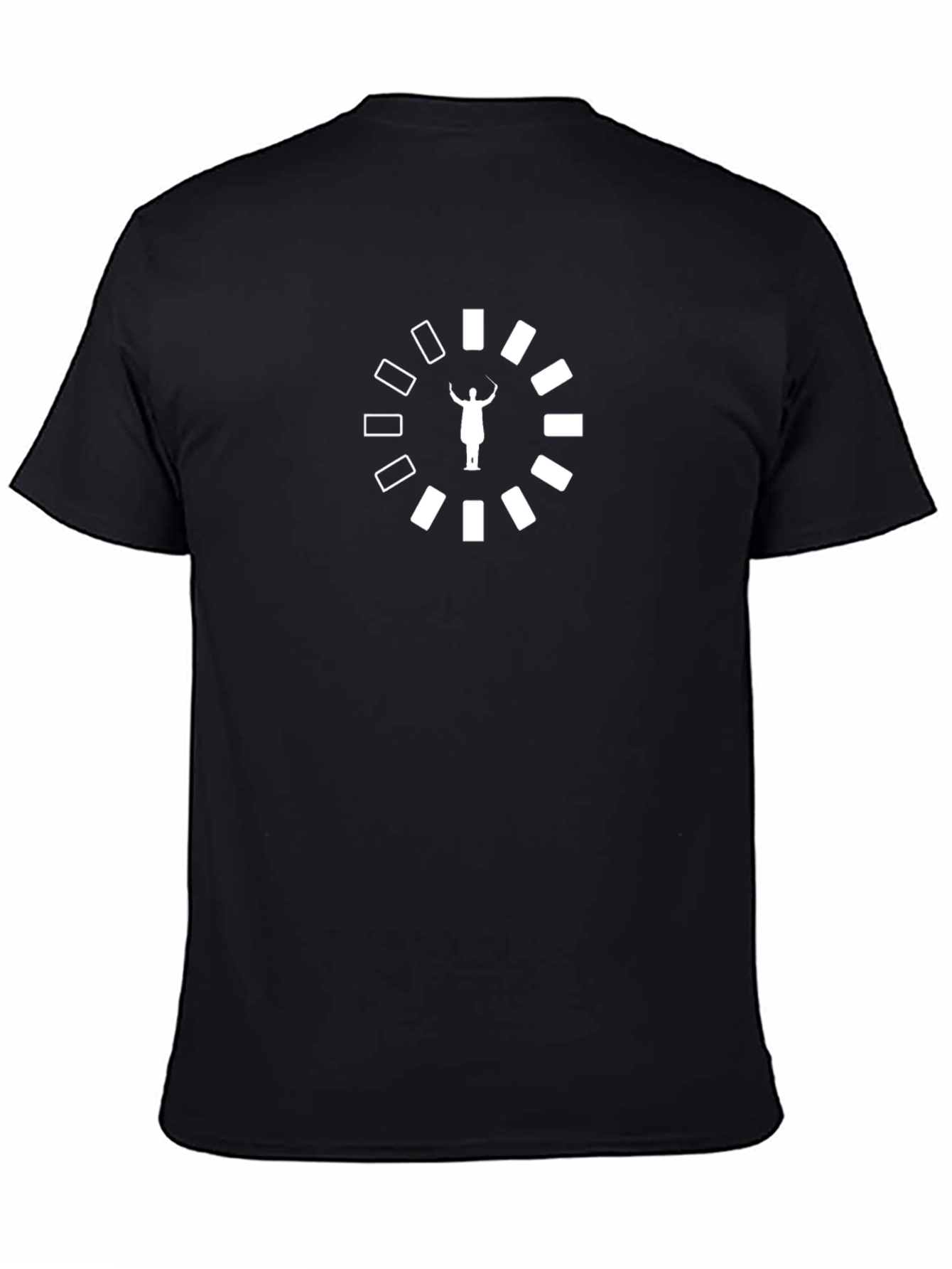 Black T-Shirt with Loading Graphic