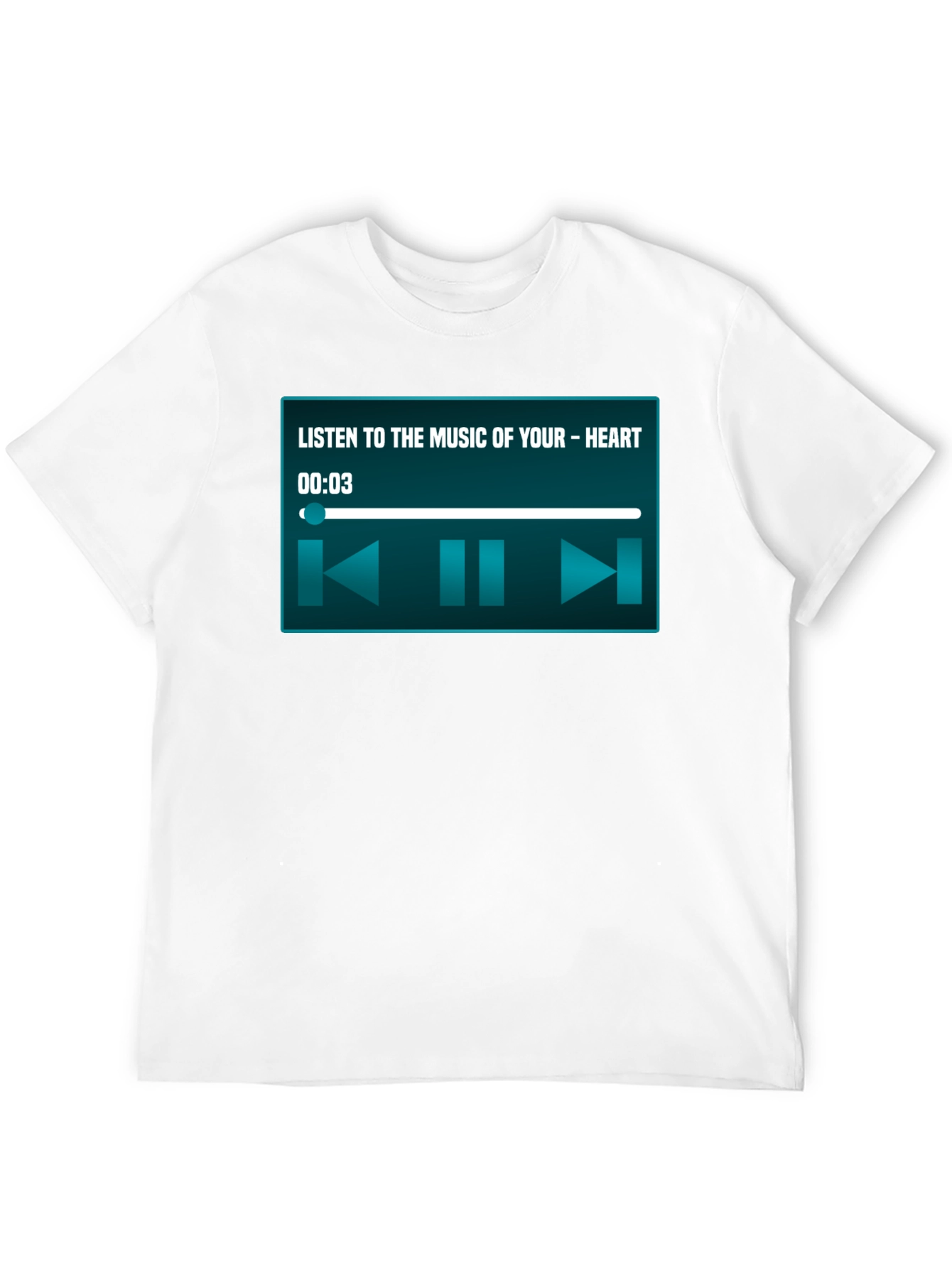 Music Player Heart Tee