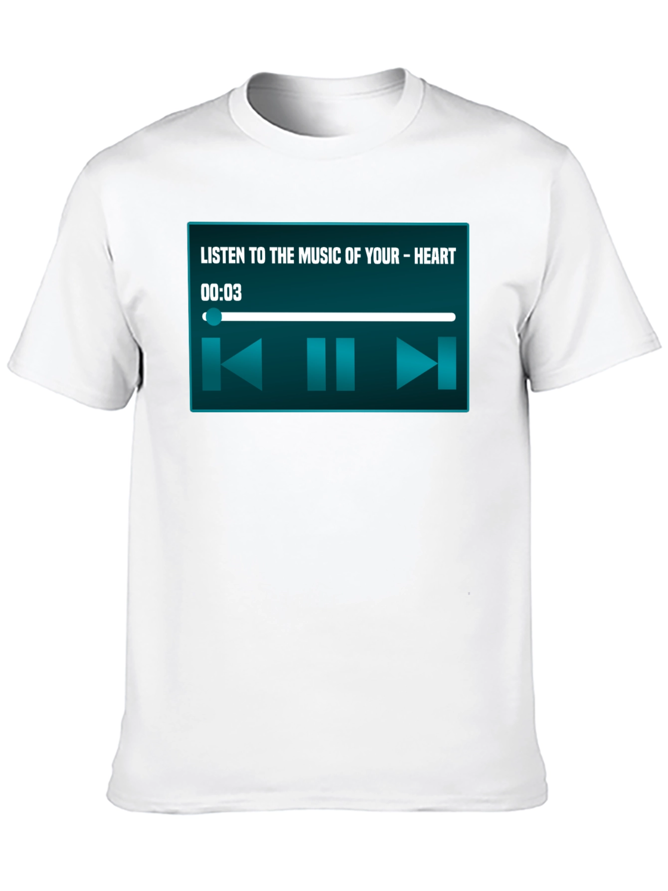 Music Player Heart Tee