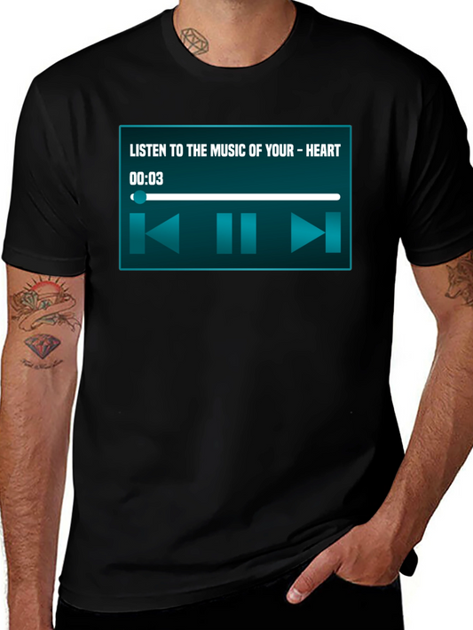Music Player Heart Tee