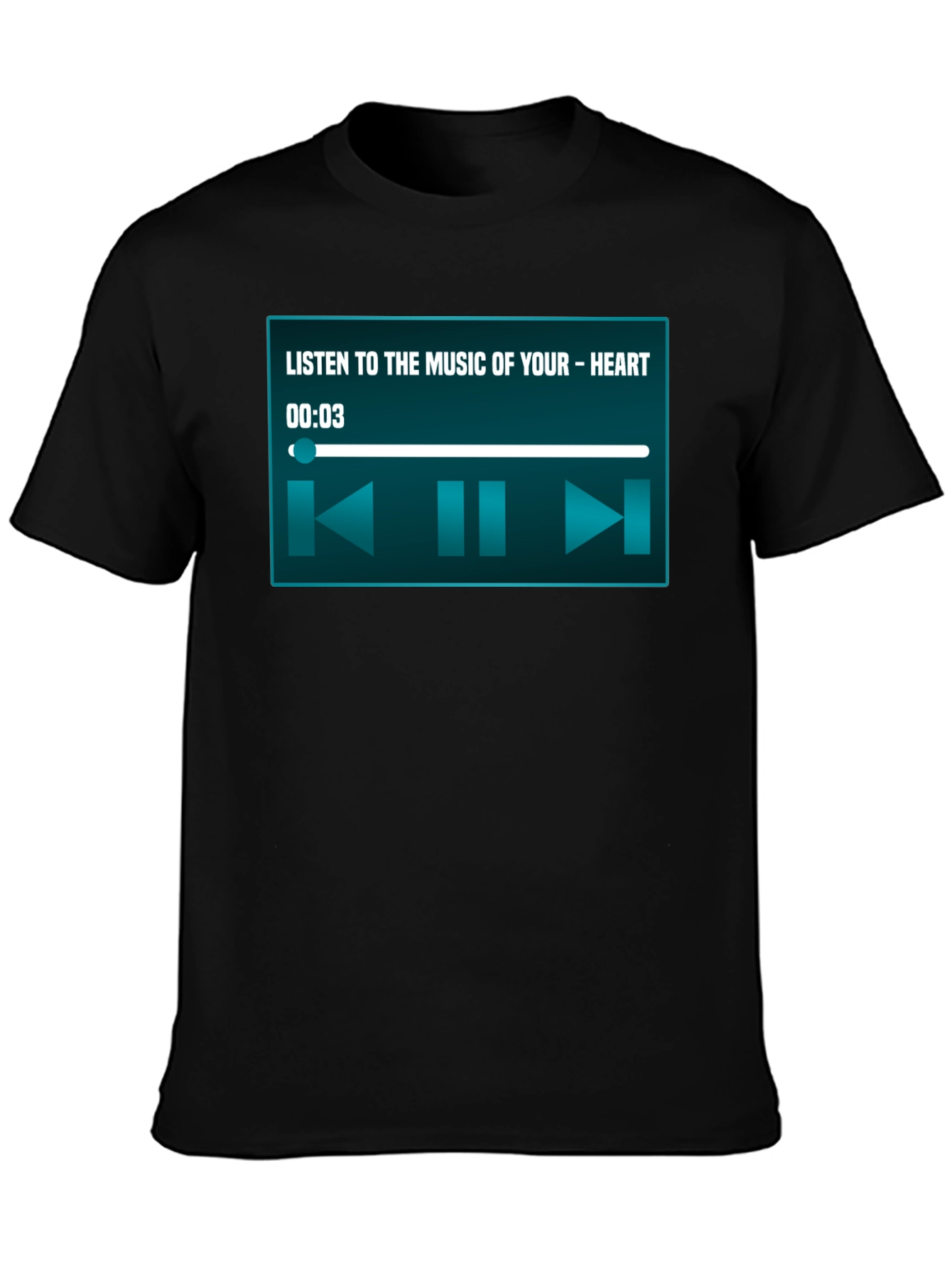 Music Player Heart Tee