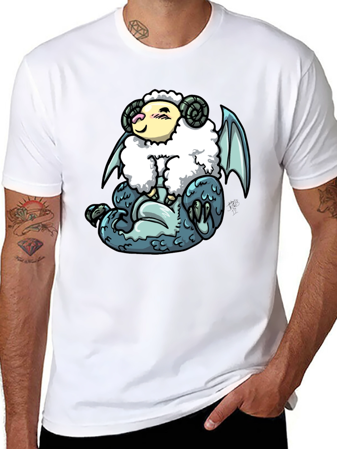 Sheep Dragon Graphic Tee