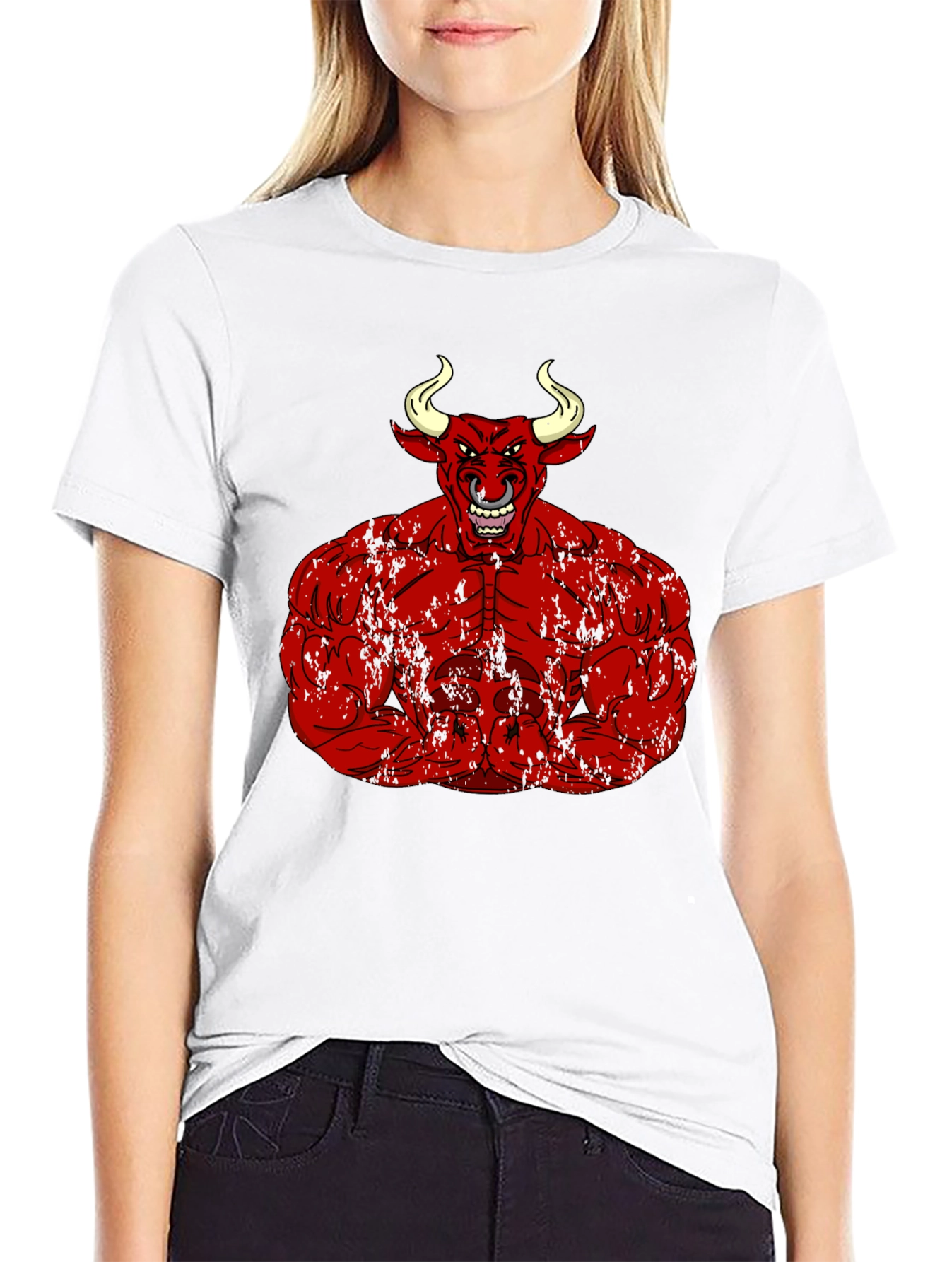 Red Bull Muscle Tee - Black Graphic T-Shirt