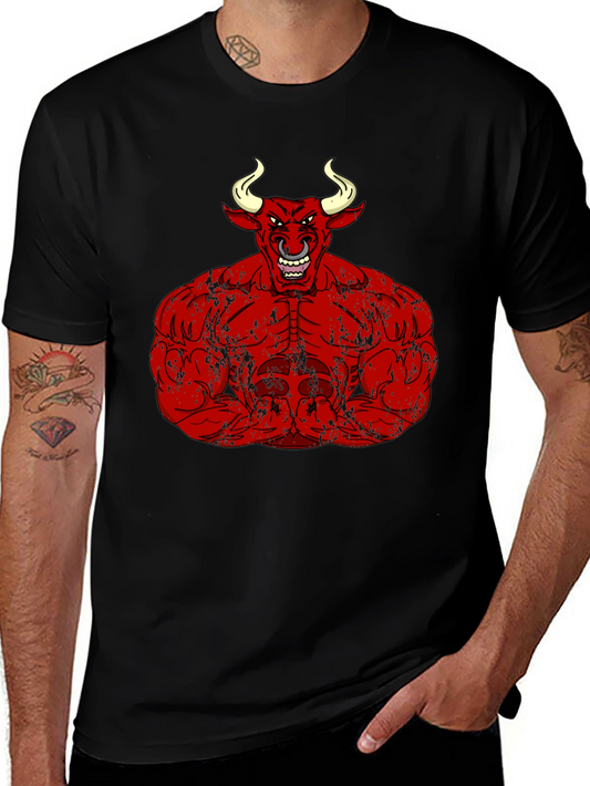 Red Bull Muscle Tee - Black Graphic T-Shirt