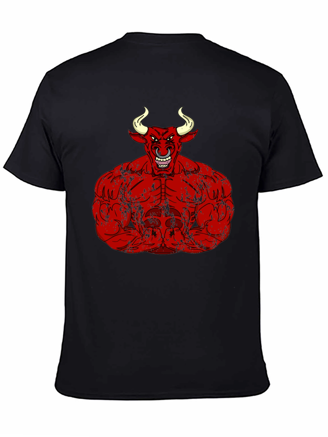 Red Bull Muscle Tee - Black Graphic T-Shirt