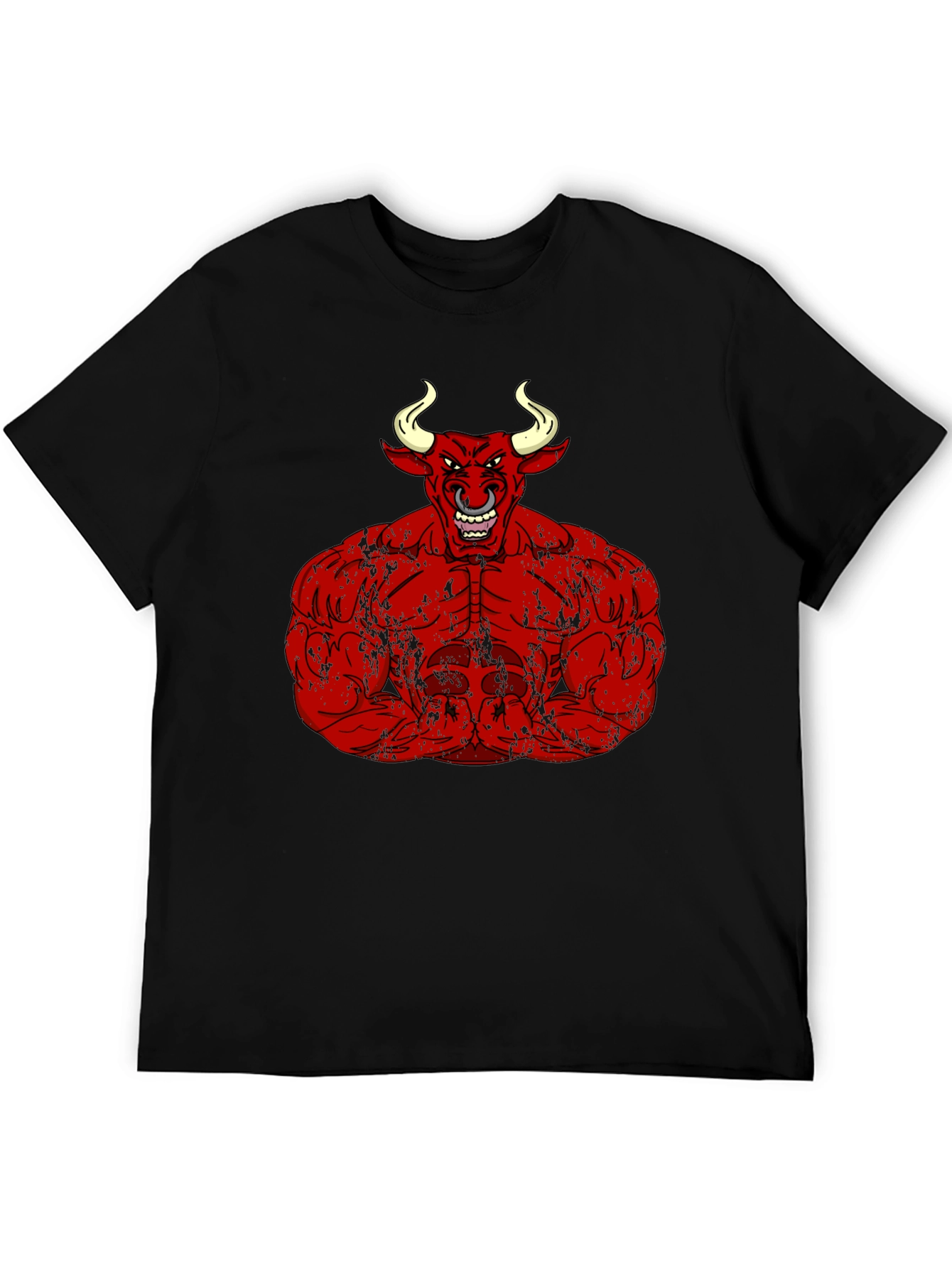 Red Bull Muscle Tee - Black Graphic T-Shirt