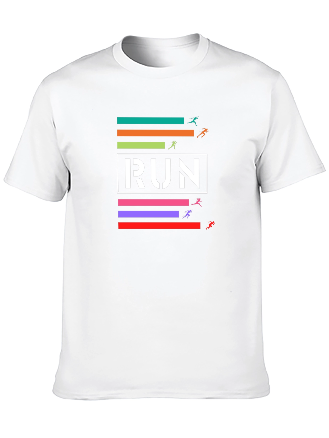 Run Graphic T-Shirt - Black Cotton Tee