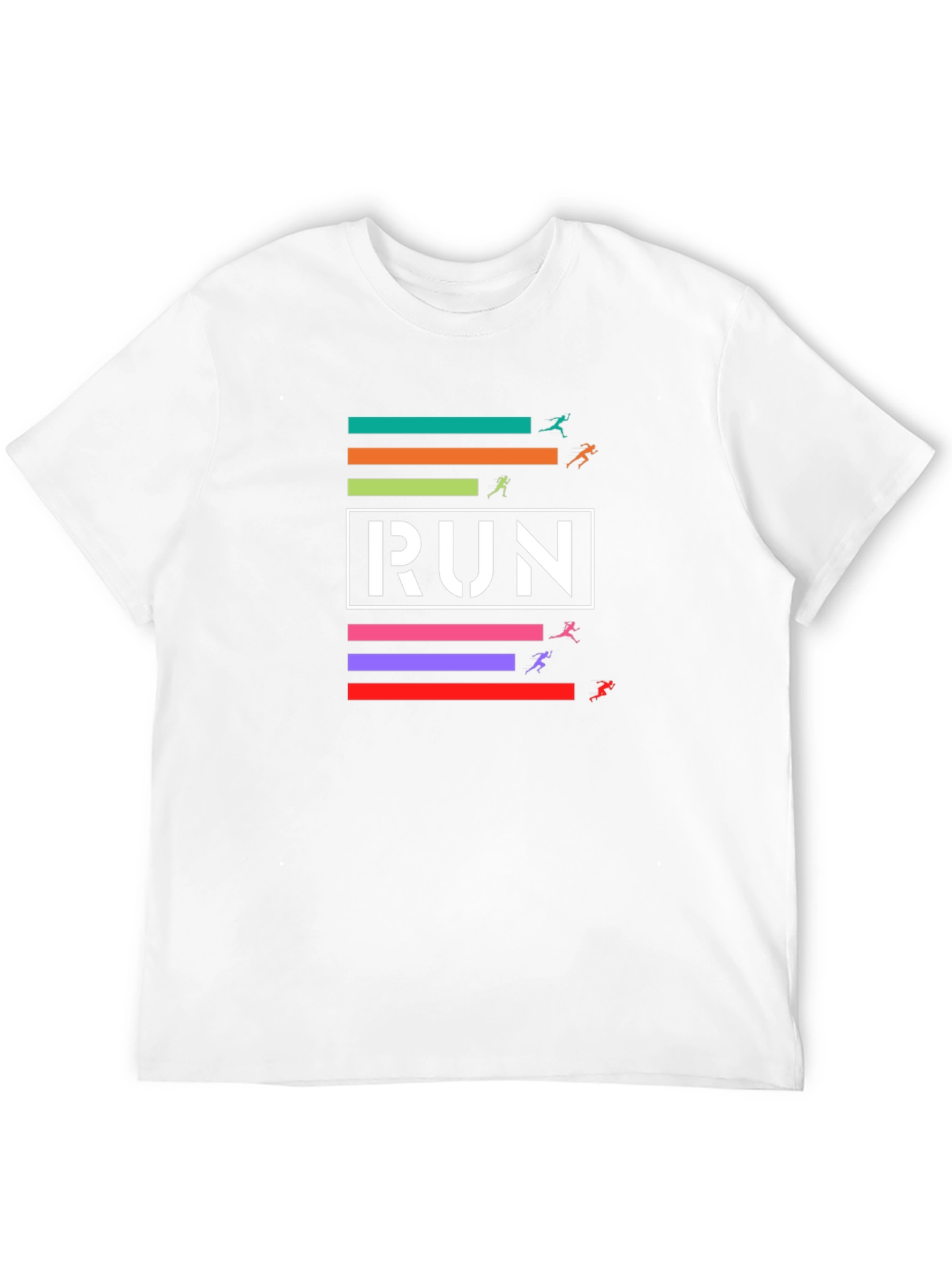 Run Graphic T-Shirt - Black Cotton Tee