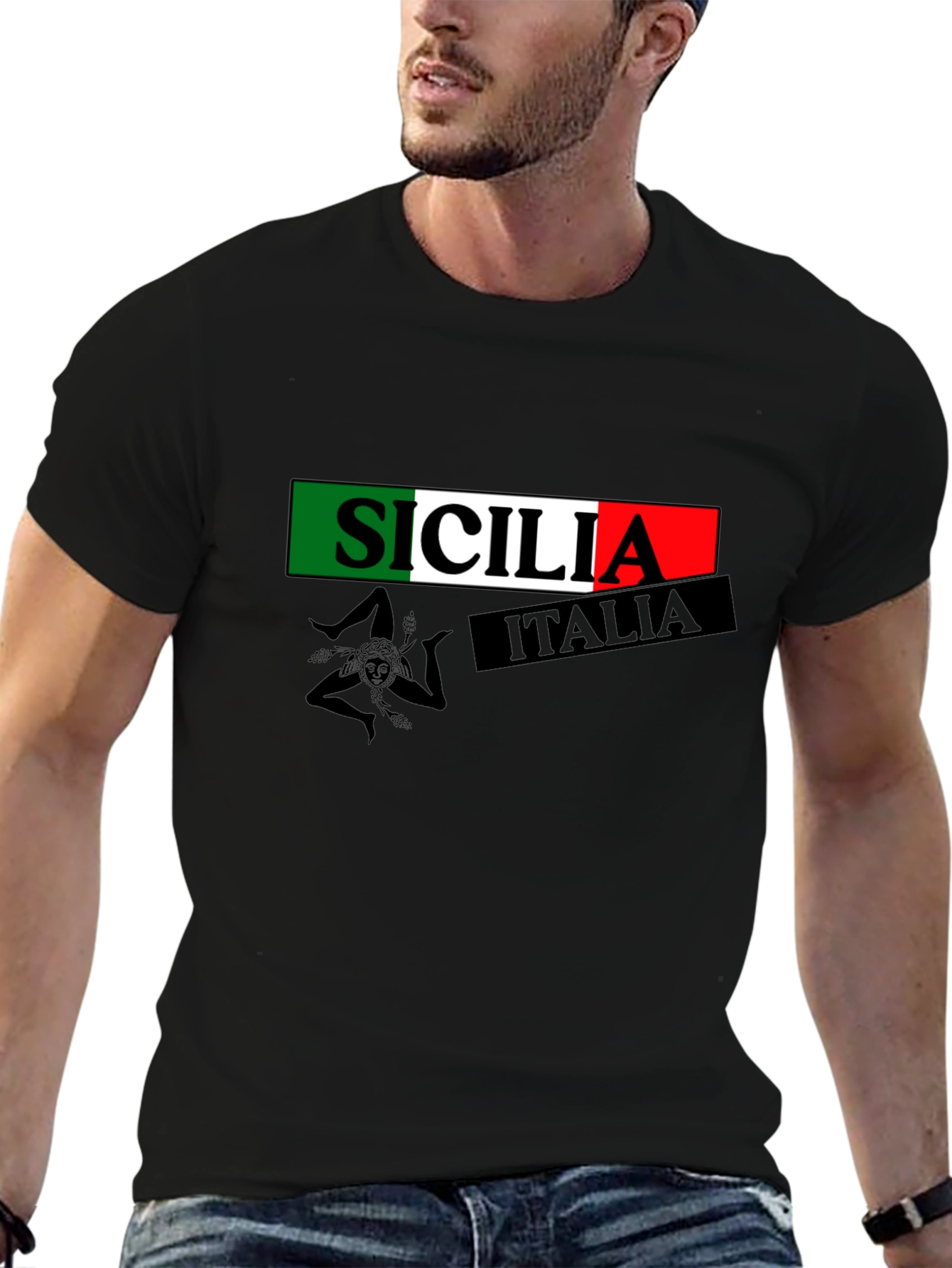 Sicilia Italia Mens T-Shirt - Italian Pride
