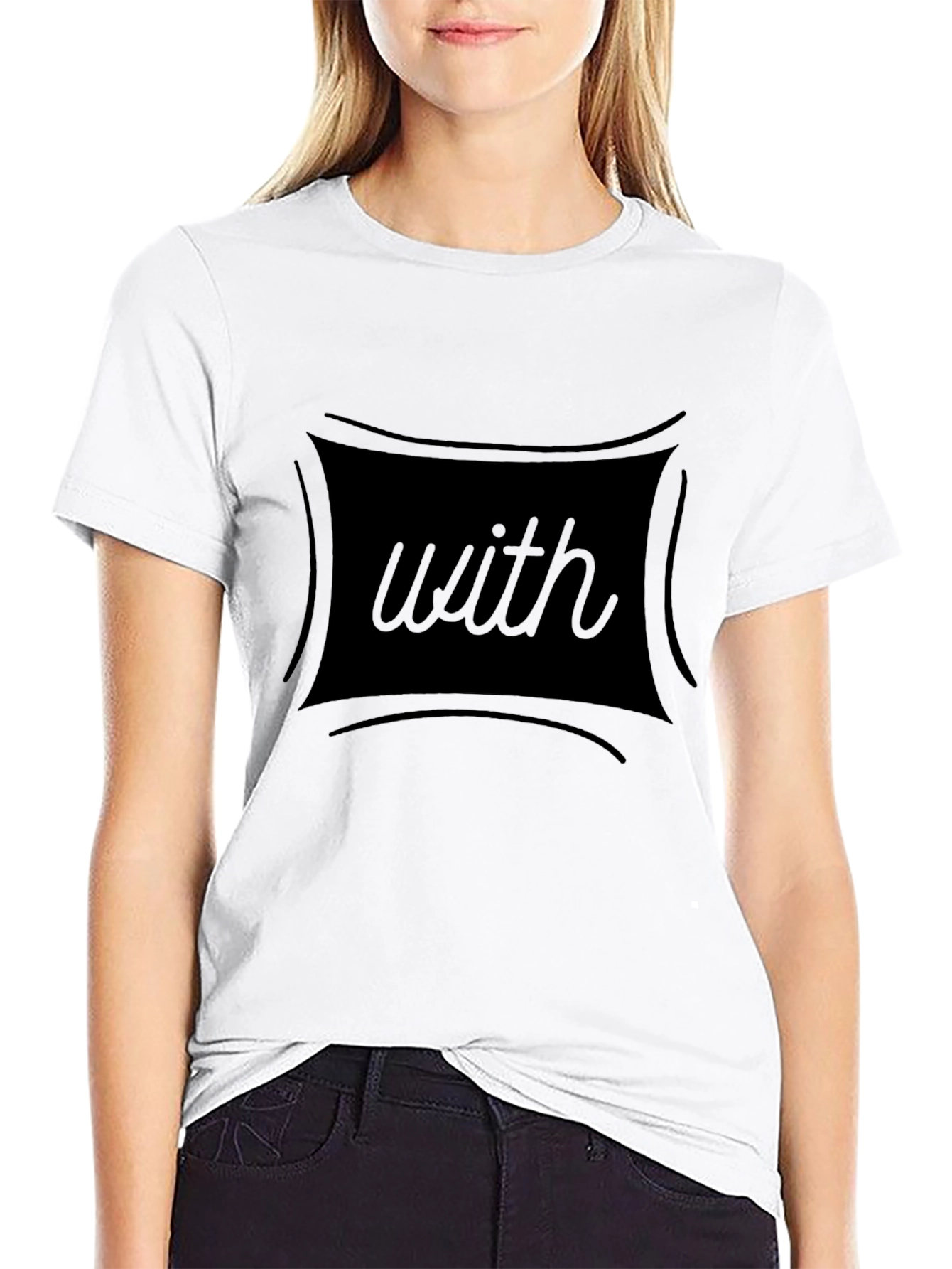 Mens Black T-Shirt with with Graphic