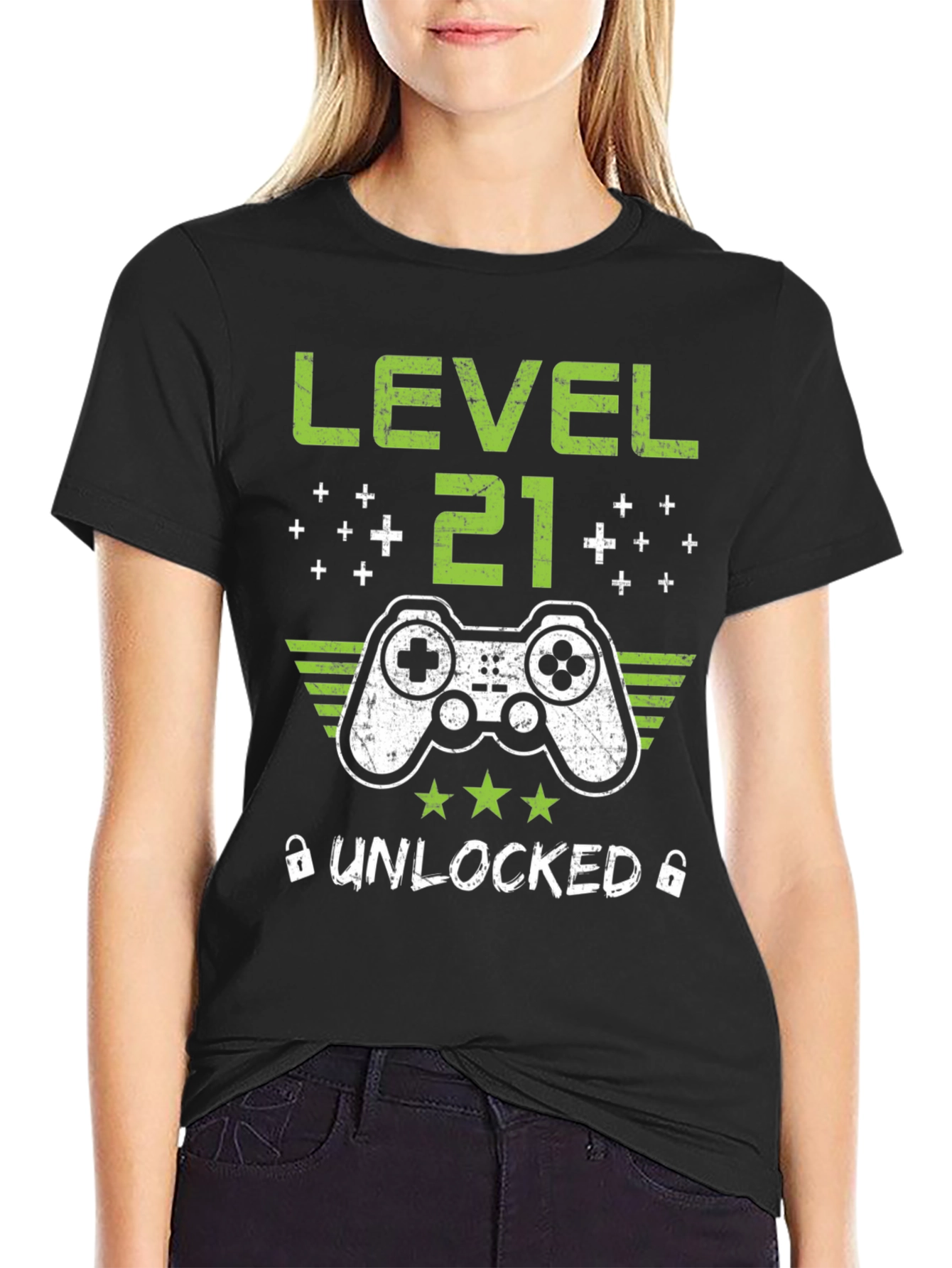 Level 21 Unlocked Gaming T-Shirt