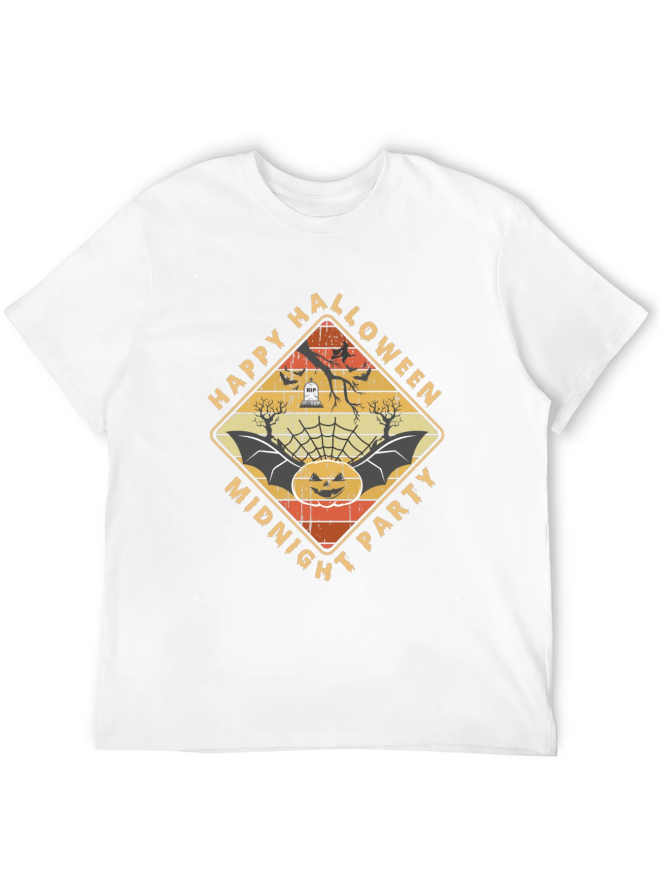 Happy Halloween Midnight Party Graphic Tee