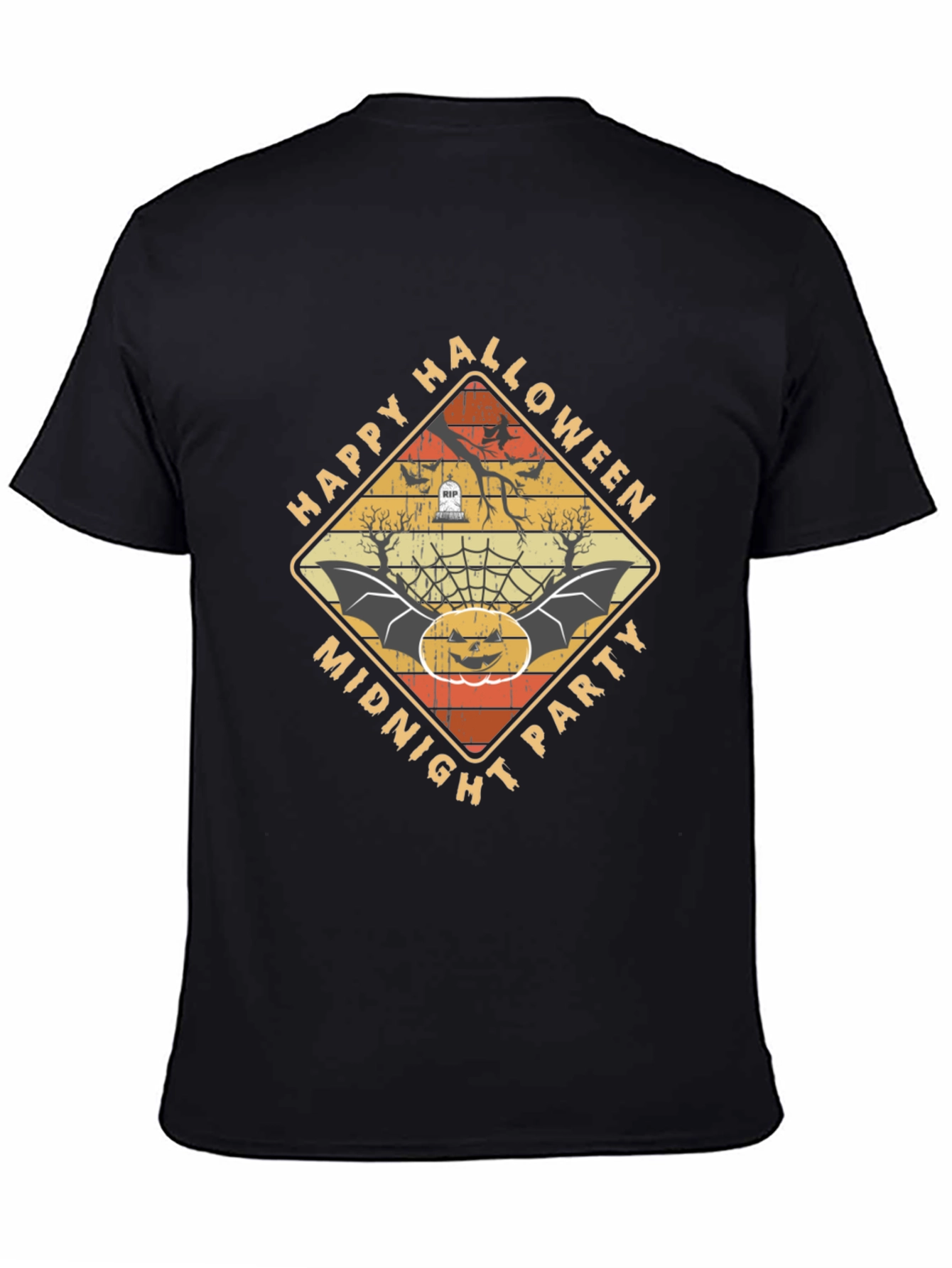 Happy Halloween Midnight Party Graphic Tee
