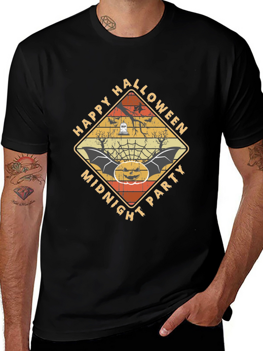 Happy Halloween Midnight Party Graphic Tee