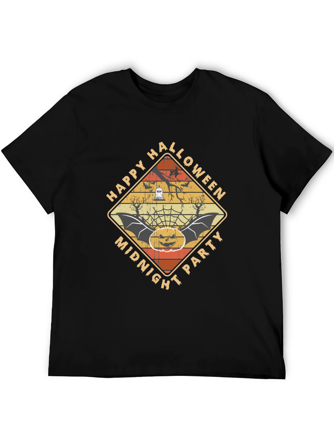 Happy Halloween Midnight Party Graphic Tee