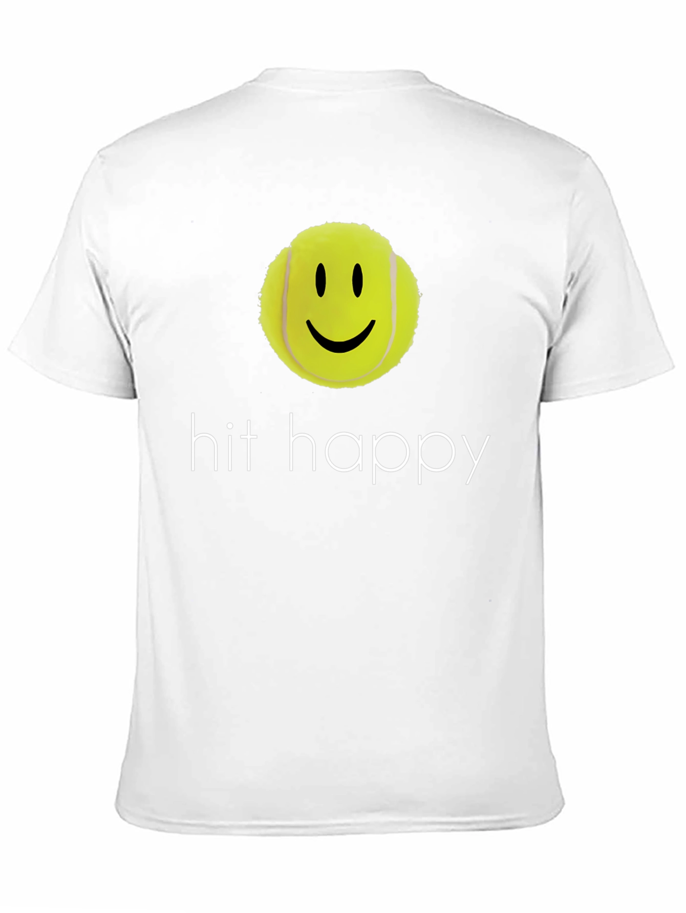 Hit Happy Tennis Ball Smiley Face T-Shirt