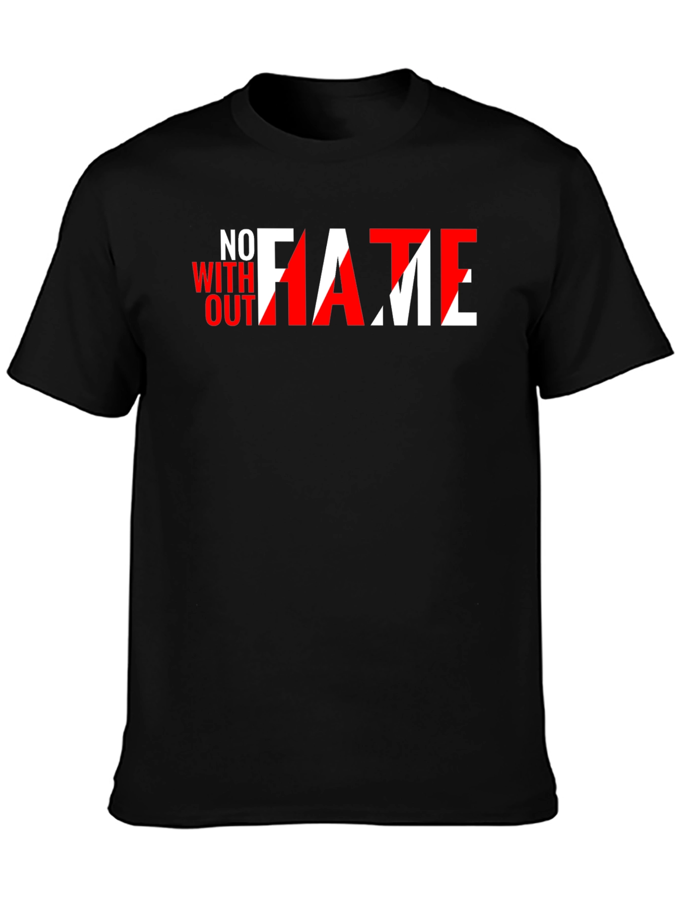 No FAME Without HATE Black Graphic Tee