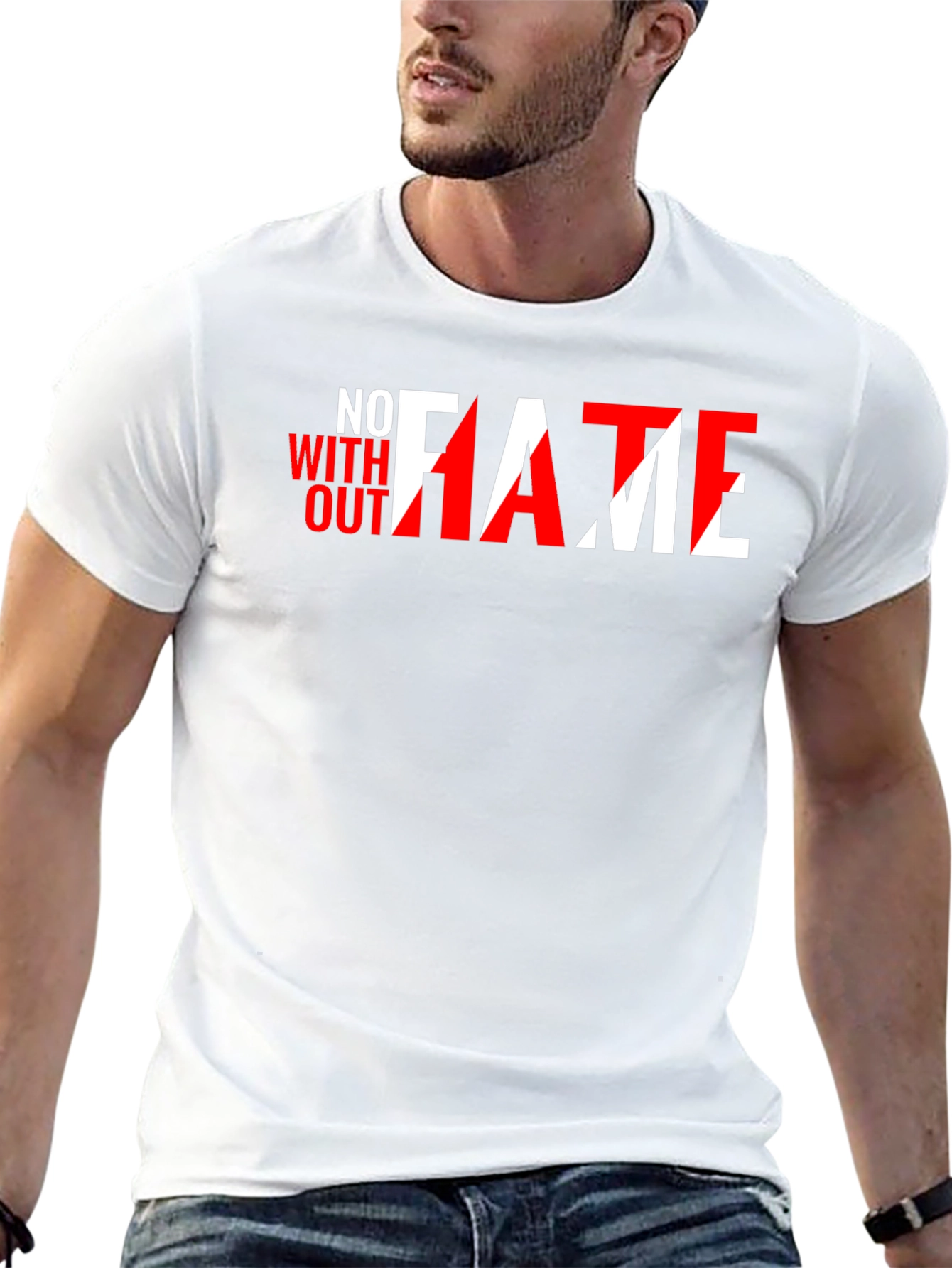 No FAME Without HATE Black Graphic Tee