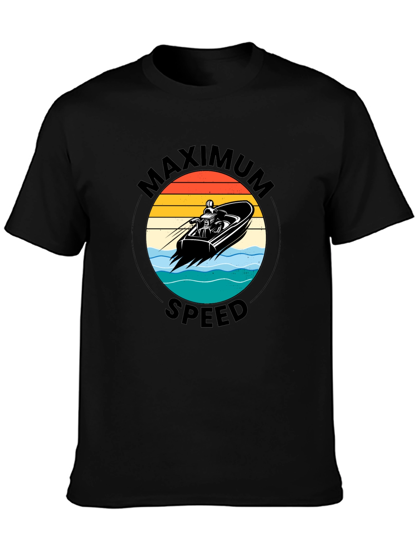 Maximum Speed Black Graphic Tee