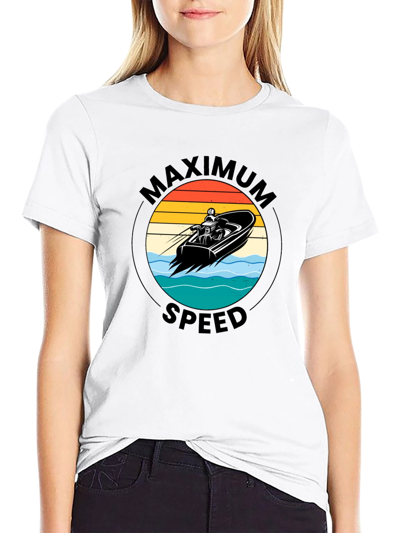 Maximum Speed Black Graphic Tee