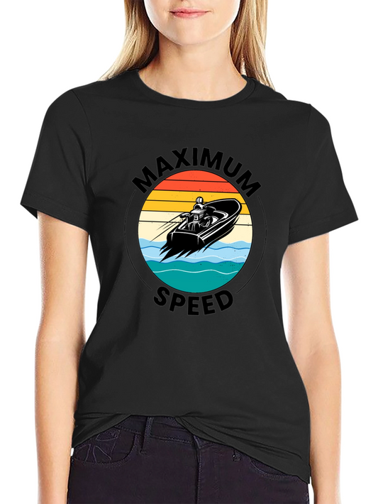 Maximum Speed Black Graphic Tee