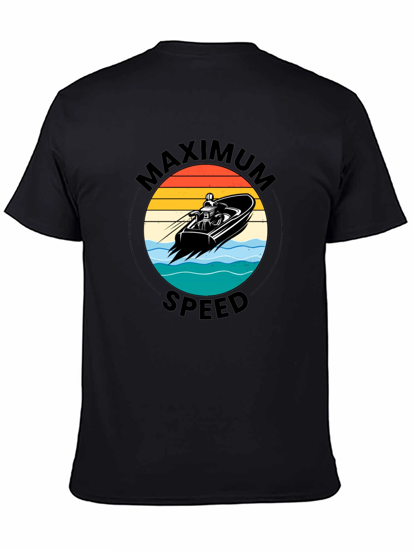 Maximum Speed Black Graphic Tee