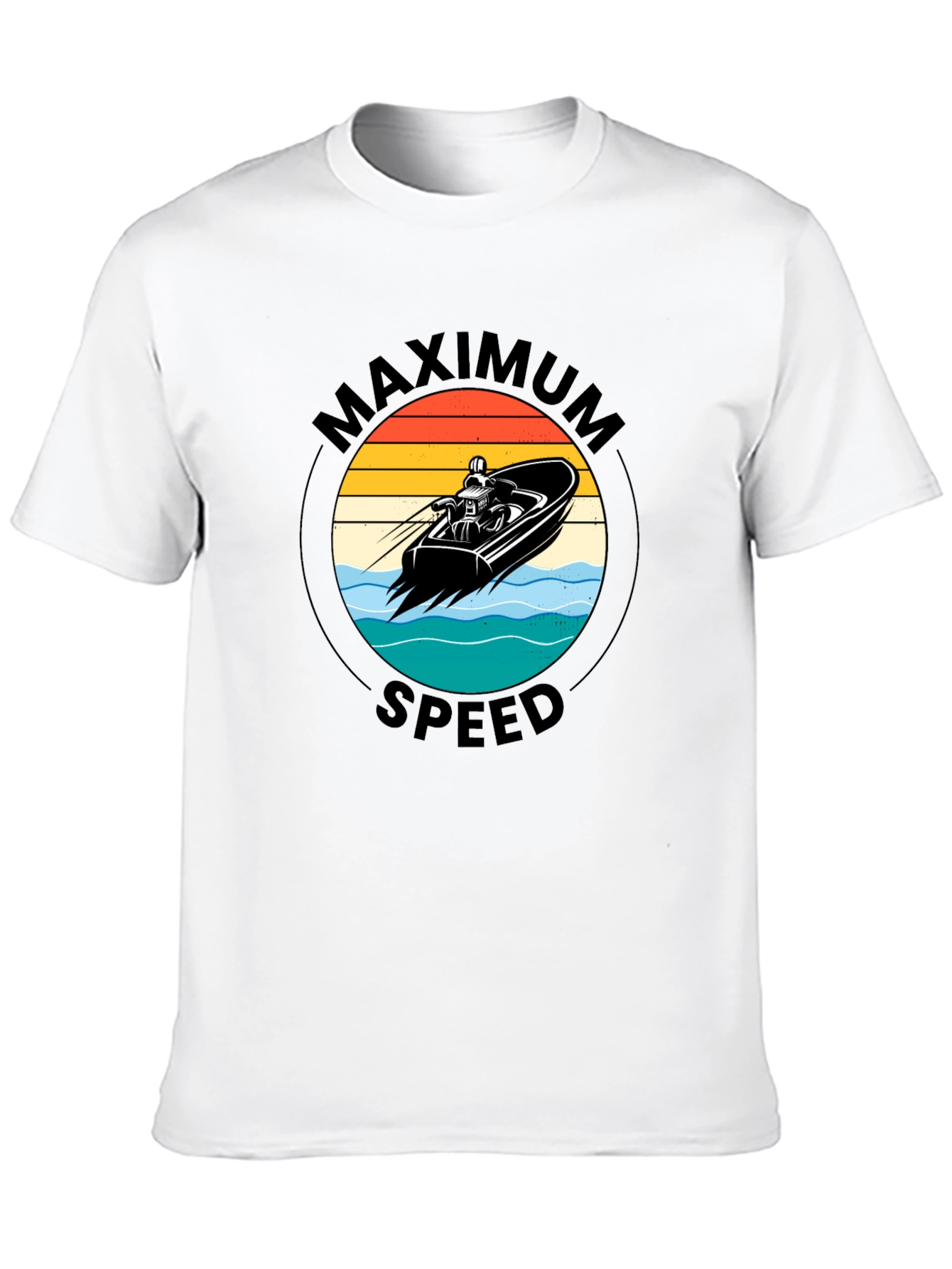 Maximum Speed Black Graphic Tee