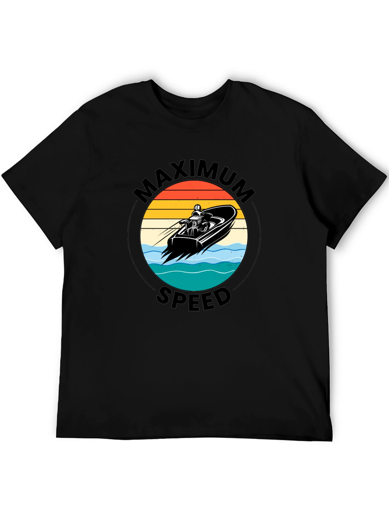 Maximum Speed Black Graphic Tee
