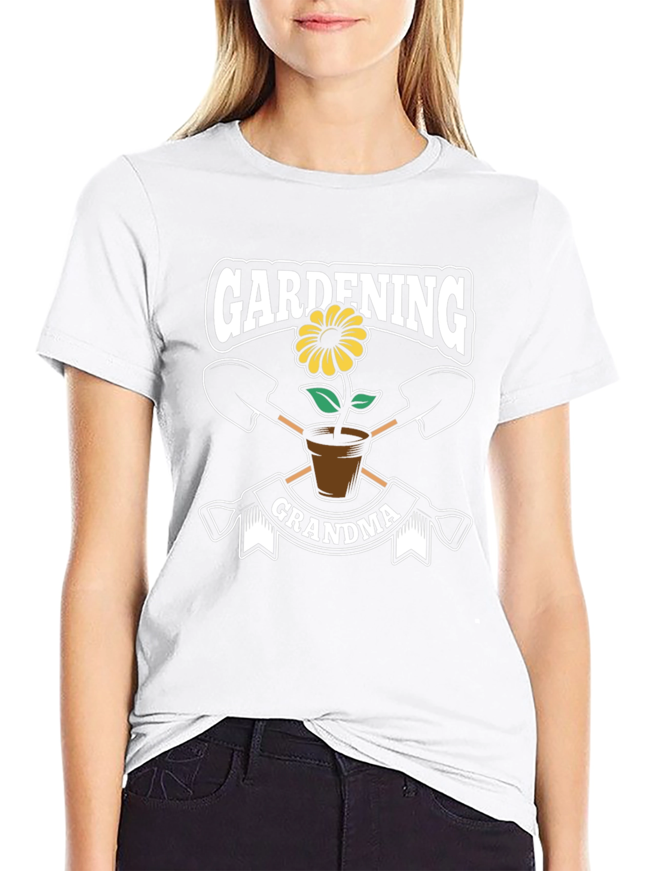 Gardening Grandma T-Shirt - Floral Graphic Tee