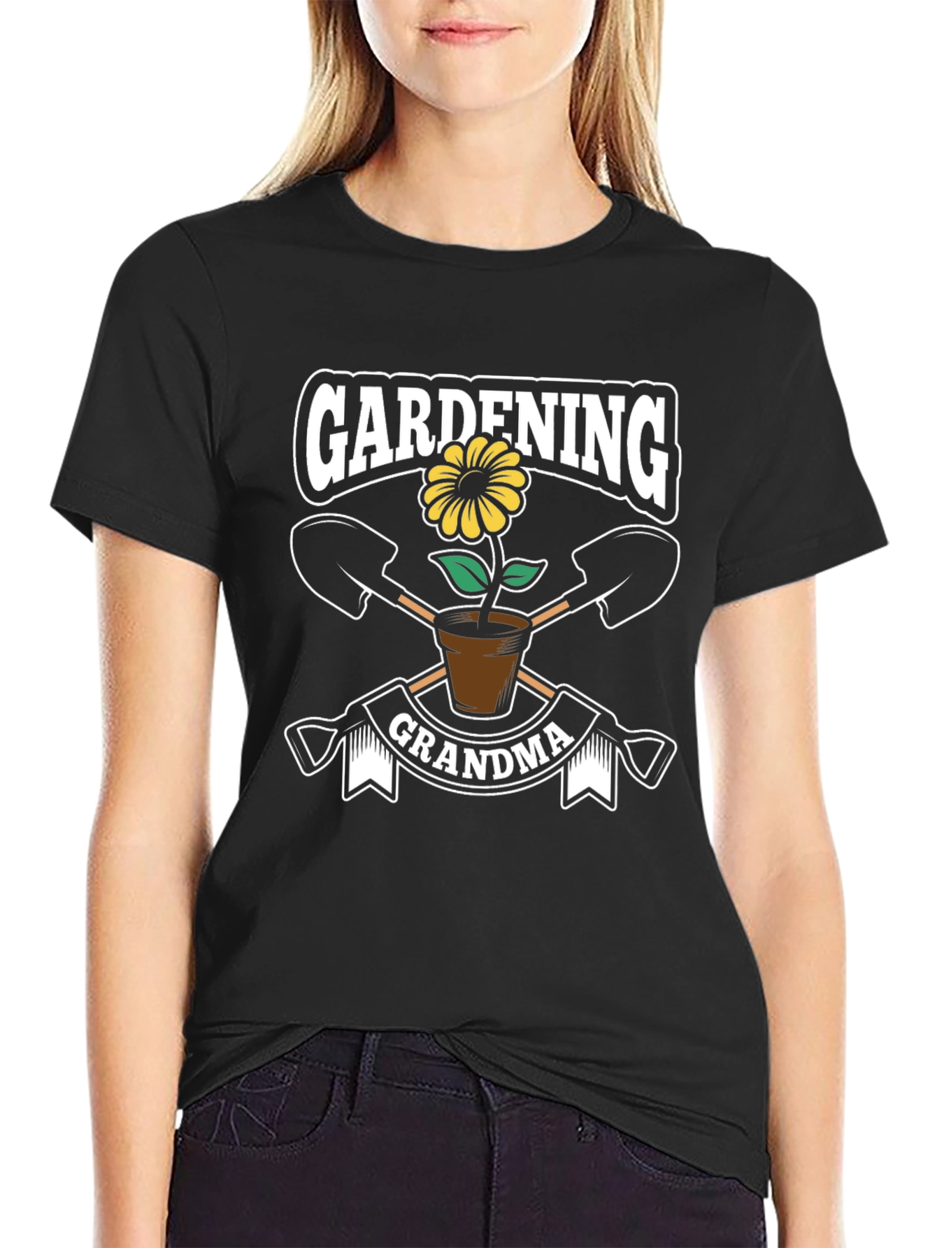 Gardening Grandma T-Shirt - Floral Graphic Tee