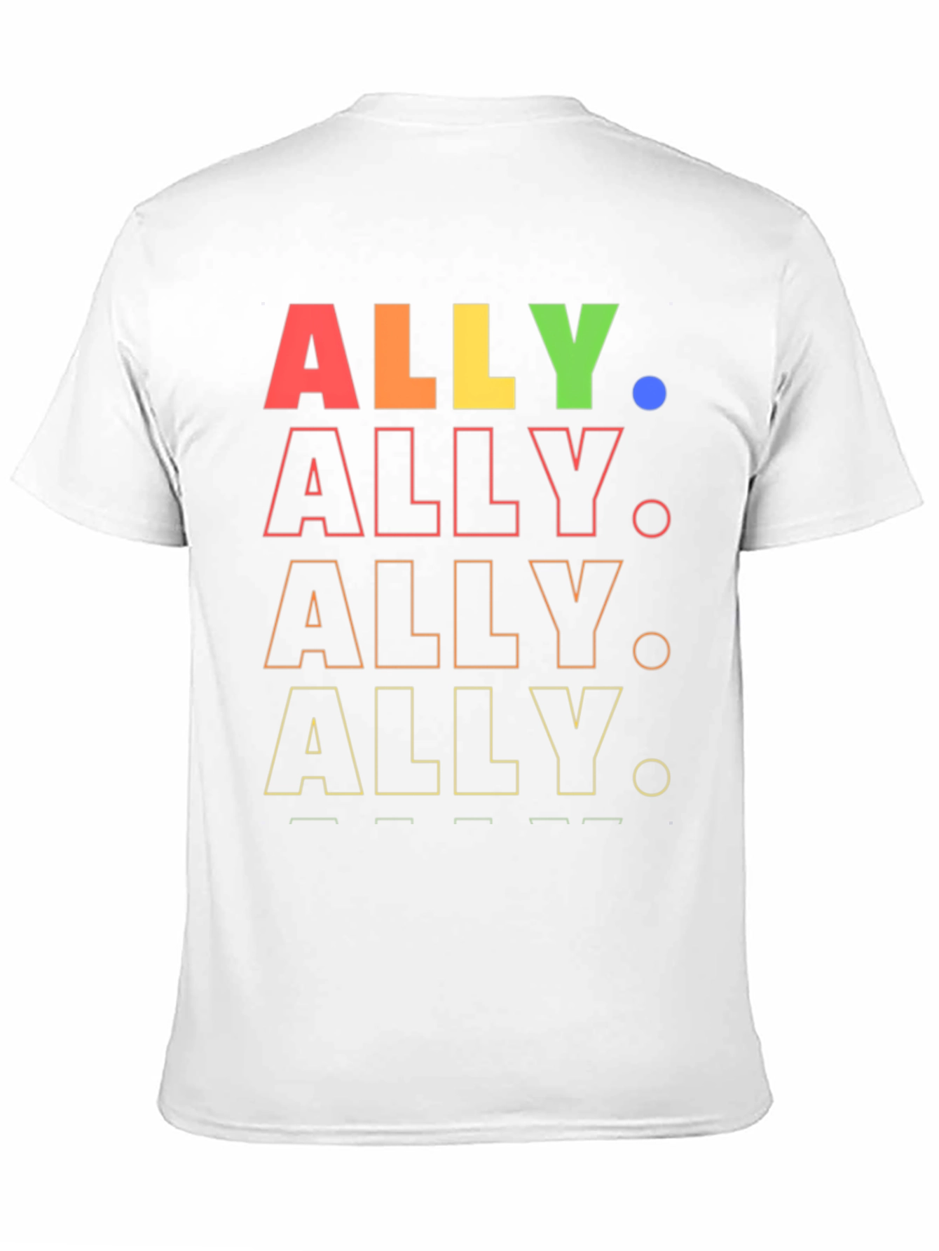 ALLY Pride Rainbow Graphic Tee