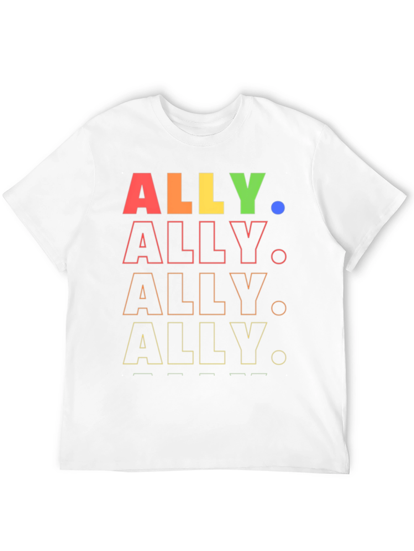 ALLY Pride Rainbow Graphic Tee