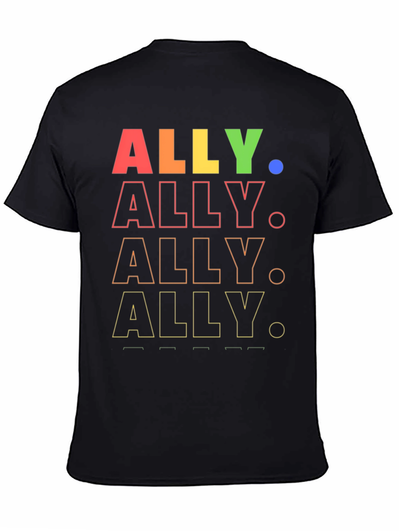 ALLY Pride Rainbow Graphic Tee