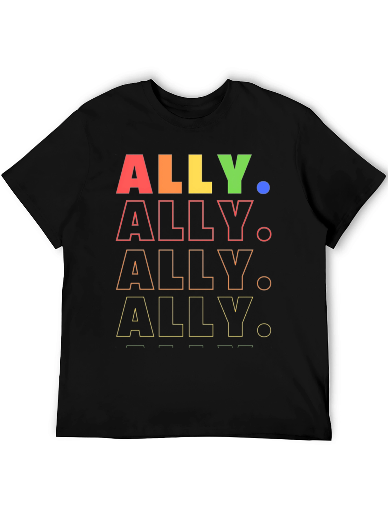 ALLY Pride Rainbow Graphic Tee